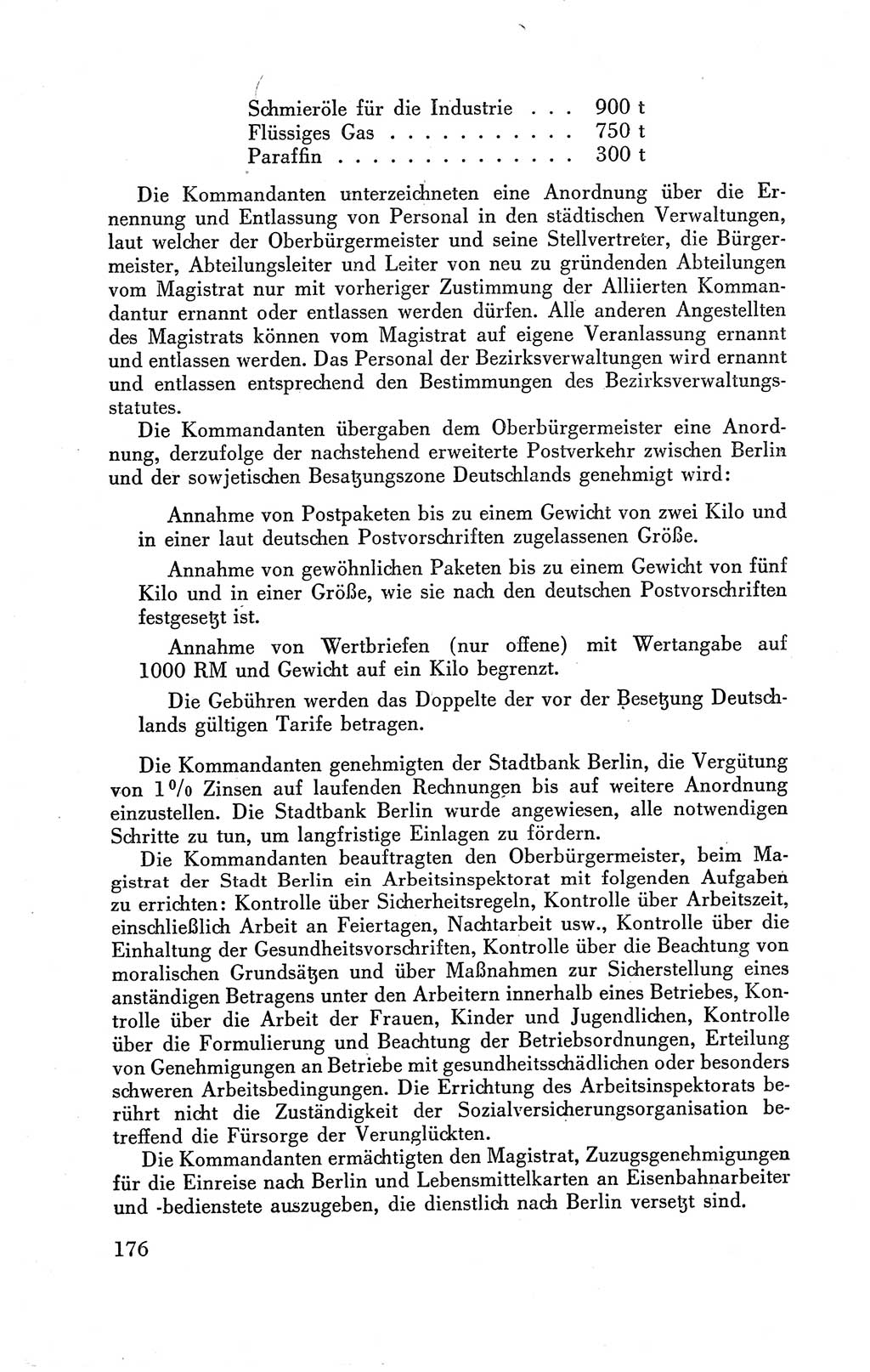 Der Alliierte Kontrollrat für Deutschland - Die Alliierte Kommandantur der Stadt Berlin, Kommuniqués, Gesetze, Direktiven, Befehle, Anordnungen, Sammelheft 2 1946, Seite 176 (AKR Dtl., All. Kdtr. Bln., 1946, S. 176)