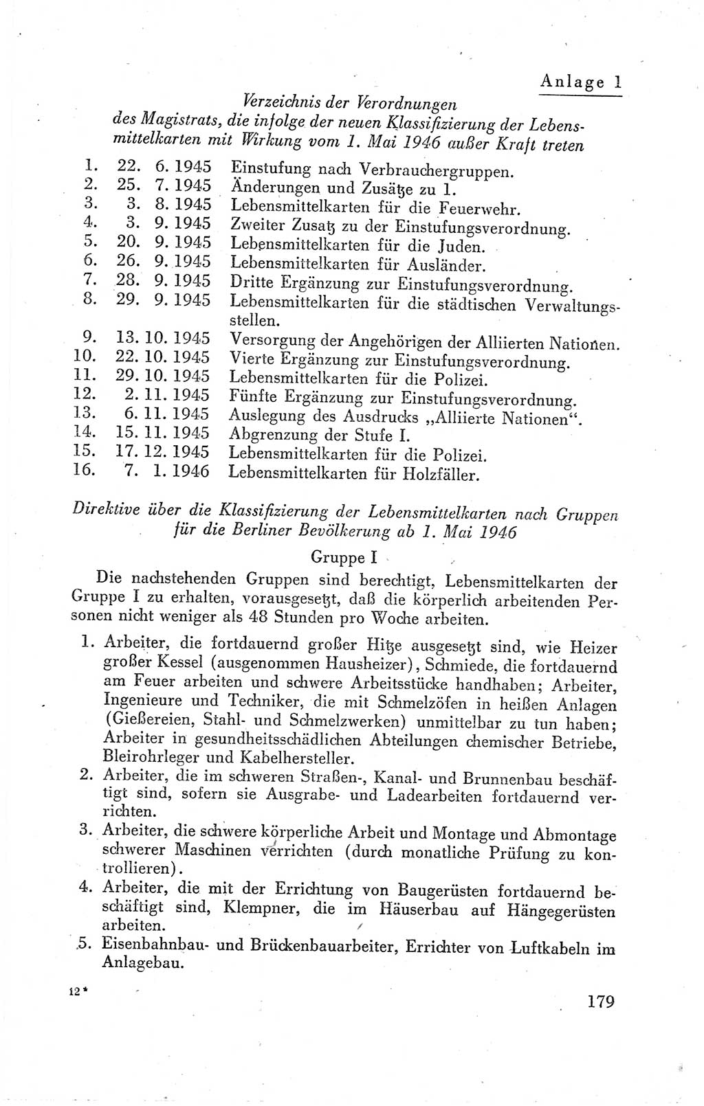 Der Alliierte Kontrollrat für Deutschland - Die Alliierte Kommandantur der Stadt Berlin, Kommuniqués, Gesetze, Direktiven, Befehle, Anordnungen, Sammelheft 2 1946, Seite 179 (AKR Dtl., All. Kdtr. Bln., 1946, S. 179)