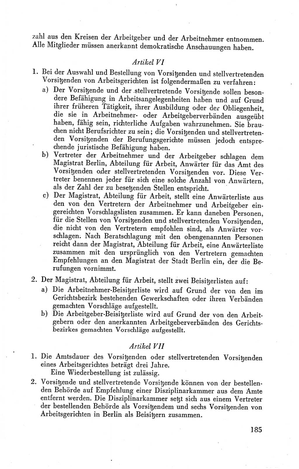 Der Alliierte Kontrollrat für Deutschland - Die Alliierte Kommandantur der Stadt Berlin, Kommuniqués, Gesetze, Direktiven, Befehle, Anordnungen, Sammelheft 2 1946, Seite 185 (AKR Dtl., All. Kdtr. Bln., 1946, S. 185)