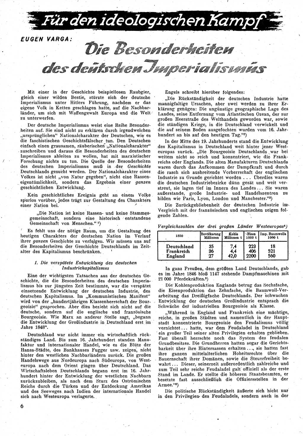Neuer Weg (NW), Monatsschrift für aktuelle Fragen der Arbeiterbewegung [Zentralkomitee (ZK) Kommunistische Partei Deutschlands (KPD), Sozialistische Einheitspartei Deutschlands (SED)], 1. Jahrgang [Sowjetische Besatzungszone (SBZ) Deutschlands] 1946, Heft 2/6 (NW ZK KPD SED SBZ Dtl. 1946, H. 2/6)