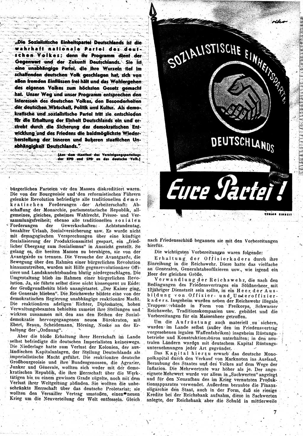 Neuer Weg (NW), Monatsschrift für aktuelle Fragen der Arbeiterbewegung [Zentralkomitee (ZK) Kommunistische Partei Deutschlands (KPD), Sozialistische Einheitspartei Deutschlands (SED)], 1. Jahrgang [Sowjetische Besatzungszone (SBZ) Deutschlands] 1946, Heft 3/7 (NW ZK KPD SED SBZ Dtl. 1946, H. 3/7)