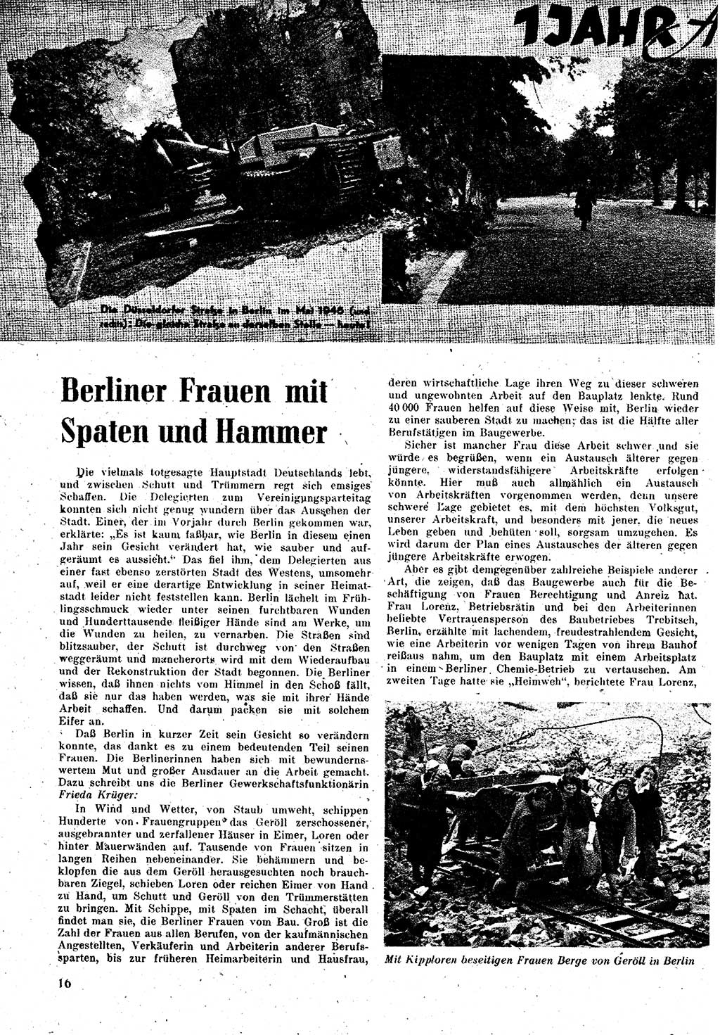 Neuer Weg (NW), Monatsschrift für aktuelle Fragen der Arbeiterbewegung [Zentralkomitee (ZK) Kommunistische Partei Deutschlands (KPD), Sozialistische Einheitspartei Deutschlands (SED)], 1. Jahrgang [Sowjetische Besatzungszone (SBZ) Deutschlands] 1946, Heft 3/16 (NW ZK KPD SED SBZ Dtl. 1946, H. 3/16)