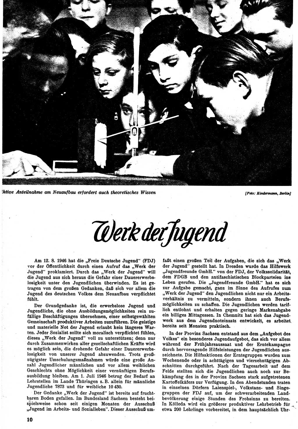 Neuer Weg (NW), Monatsschrift für aktuelle Fragen der Arbeiterbewegung [Zentralkomitee (ZK) Kommunistische Partei Deutschlands (KPD), Sozialistische Einheitspartei Deutschlands (SED)], 1. Jahrgang [Sowjetische Besatzungszone (SBZ) Deutschlands] 1946, Heft 7/10 (NW ZK KPD SED SBZ Dtl. 1946, H. 7/10)