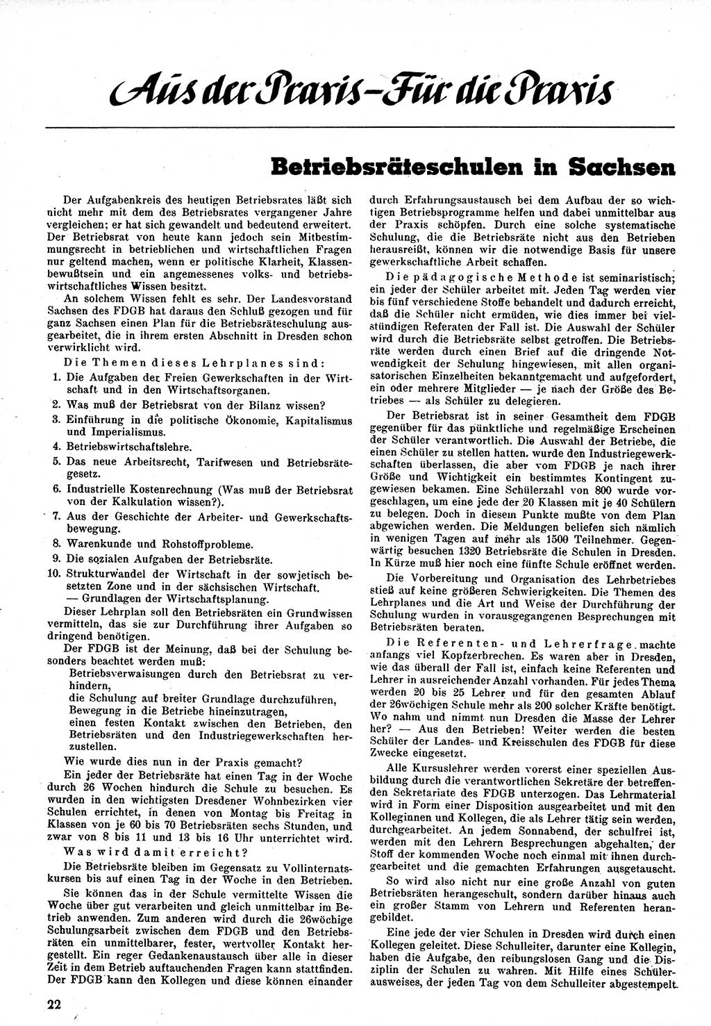 Neuer Weg (NW), Monatsschrift für aktuelle Fragen der Arbeiterbewegung [Zentralkomitee (ZK) Kommunistische Partei Deutschlands (KPD), Sozialistische Einheitspartei Deutschlands (SED)], 1. Jahrgang [Sowjetische Besatzungszone (SBZ) Deutschlands] 1946, Heft 8/22 (NW ZK KPD SED SBZ Dtl. 1946, H. 8/22)