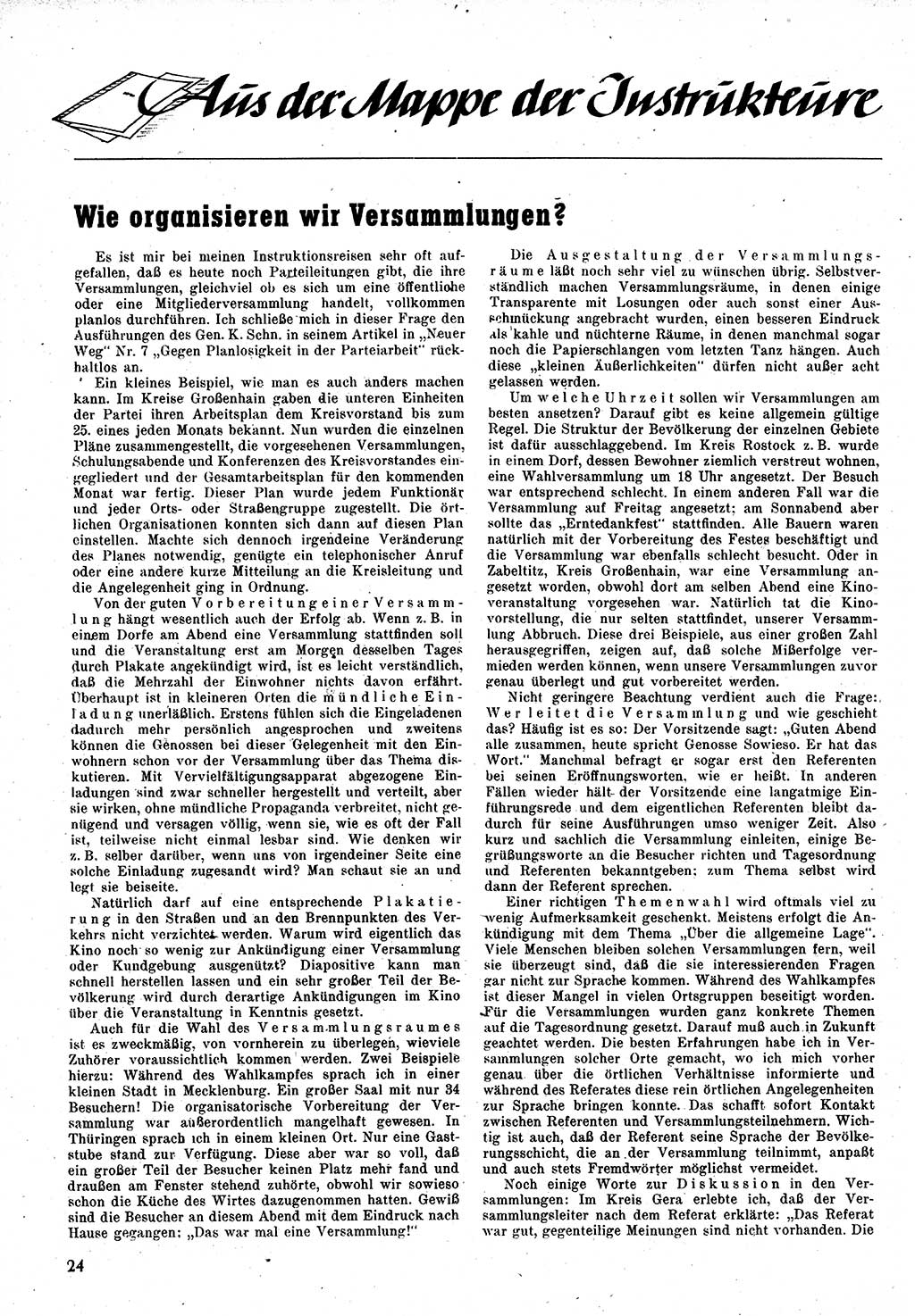 Neuer Weg (NW), Monatsschrift für aktuelle Fragen der Arbeiterbewegung [Zentralkomitee (ZK) Kommunistische Partei Deutschlands (KPD), Sozialistische Einheitspartei Deutschlands (SED)], 1. Jahrgang [Sowjetische Besatzungszone (SBZ) Deutschlands] 1946, Heft 9/24 (NW ZK KPD SED SBZ Dtl. 1946, H. 9/24)