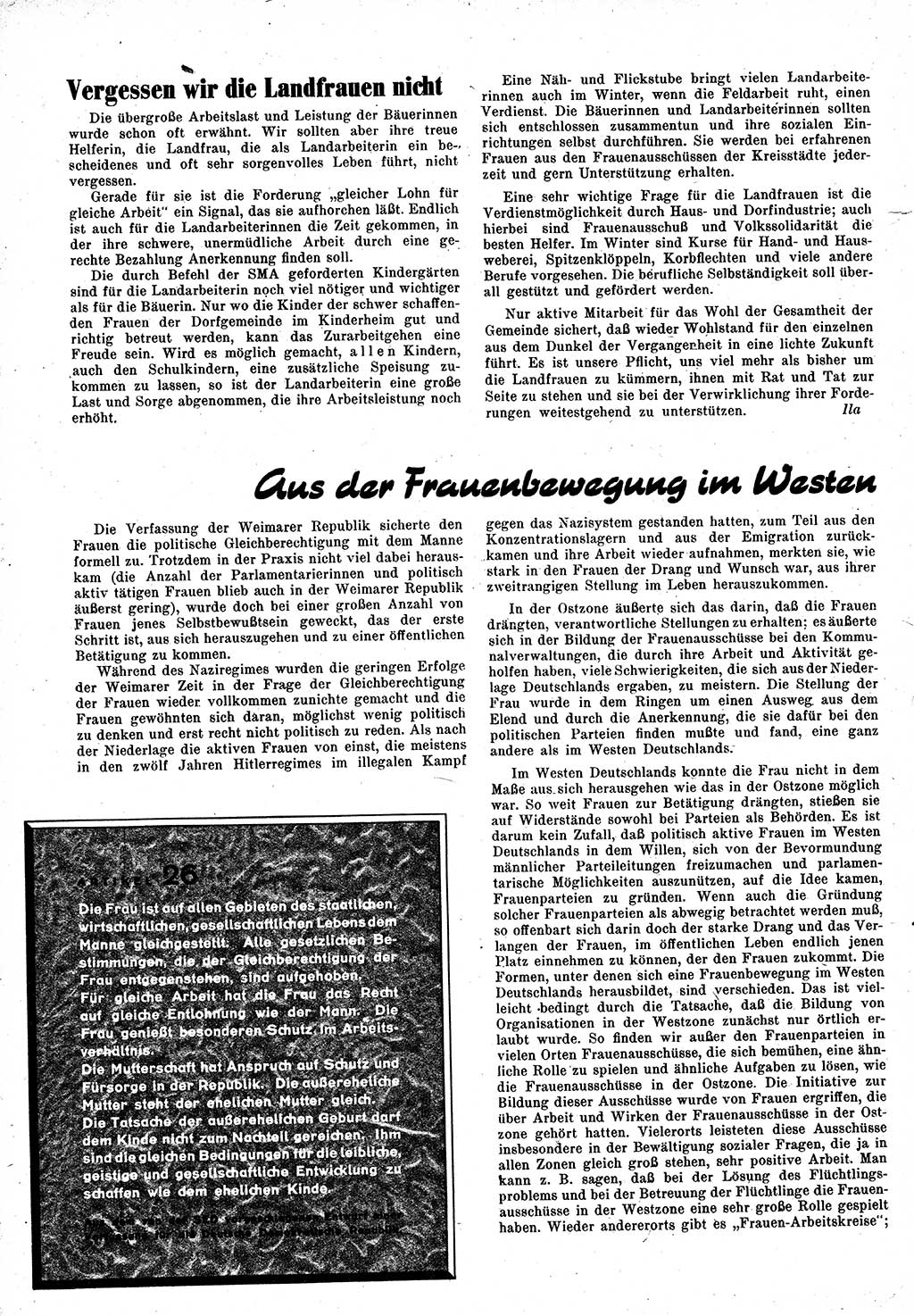 Neuer Weg (NW), Monatsschrift für aktuelle Fragen der Arbeiterbewegung [Zentralkomitee (ZK) Kommunistische Partei Deutschlands (KPD), Sozialistische Einheitspartei Deutschlands (SED)], 1. Jahrgang [Sowjetische Besatzungszone (SBZ) Deutschlands] 1946, Heft 9/30 (NW ZK KPD SED SBZ Dtl. 1946, H. 9/30)