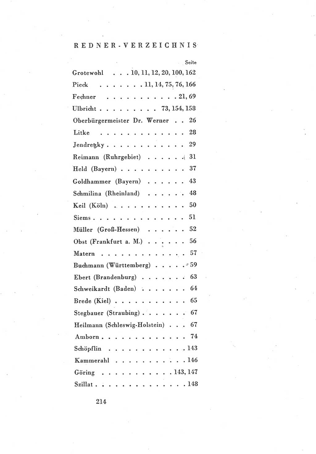 Protokoll des Vereinigungsparteitages der Sozialdemokratischen Partei Deutschlands (SPD) und der Kommunistischen Partei Deutschlands (KPD) [Sowjetische Besatzungszone (SBZ) Deutschlands] 1946, Seite 214 (Prot. VPT SPD KPD SBZ Dtl. 1946, S. 214)