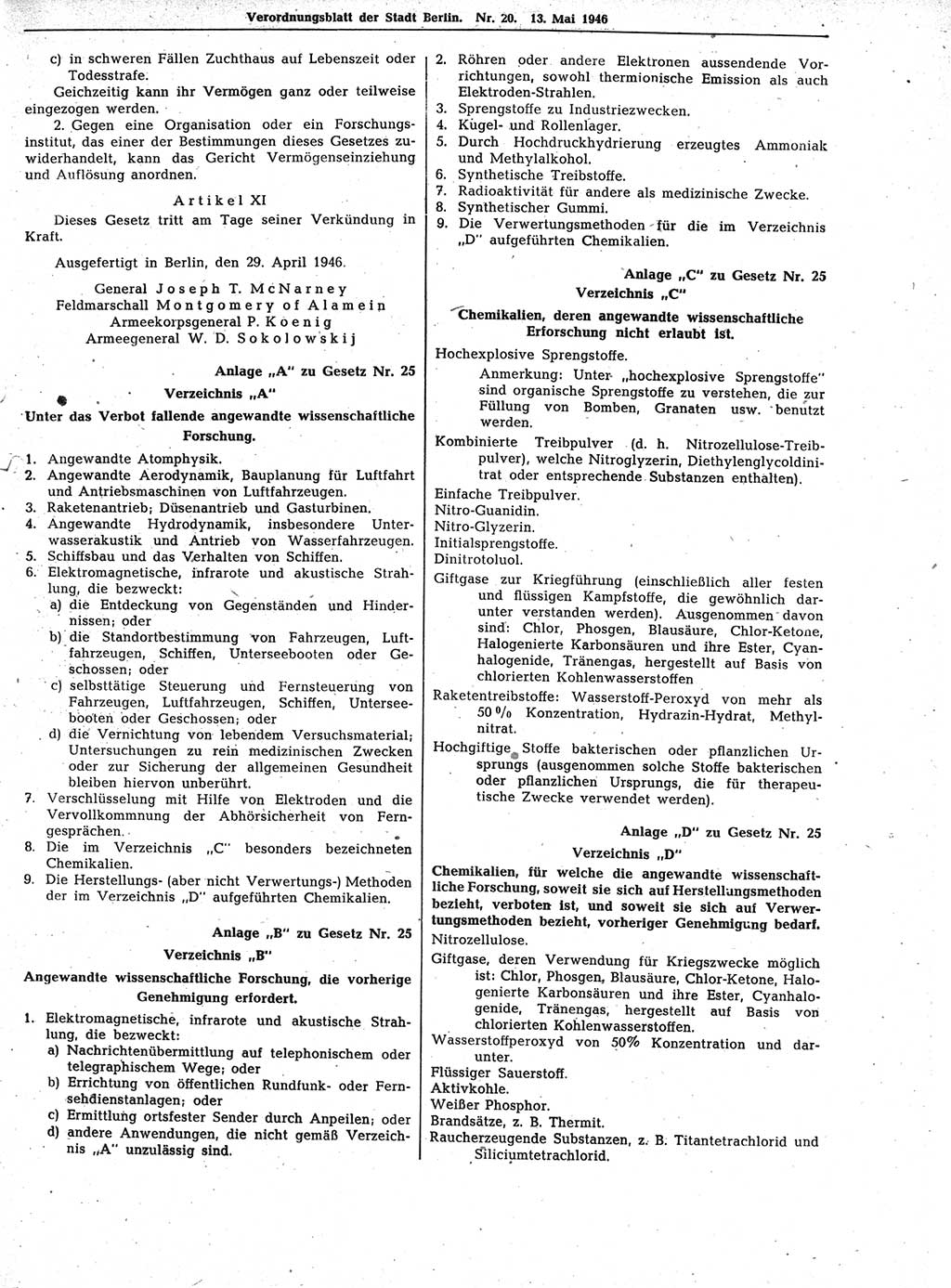 Verordnungsblatt (VOBl.) der Stadt Berlin, für Groß-Berlin 1946, Seite 153 (VOBl. Bln. 1946, S. 153)