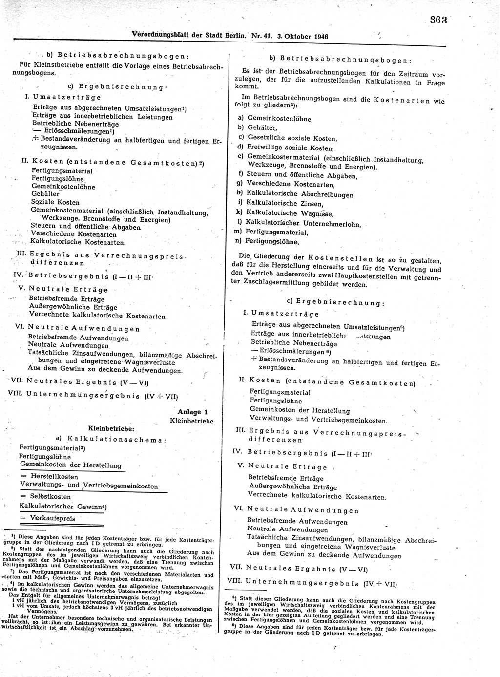 Verordnungsblatt (VOBl.) der Stadt Berlin, für Groß-Berlin 1946, Seite 363 (VOBl. Bln. 1946, S. 363)