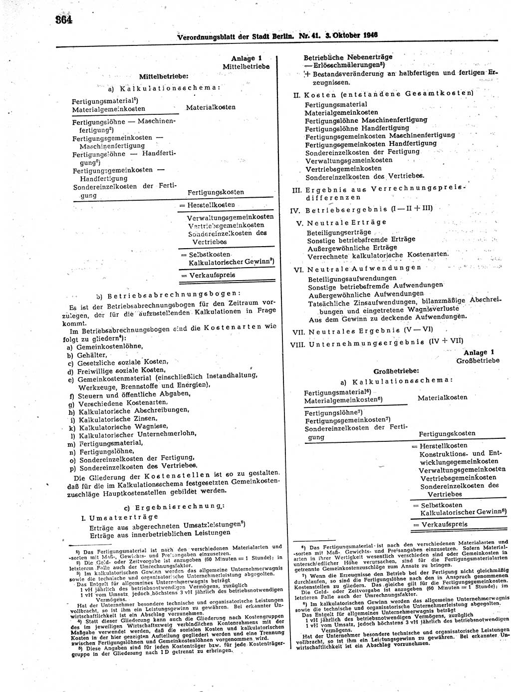 Verordnungsblatt (VOBl.) der Stadt Berlin, für Groß-Berlin 1946, Seite 364 (VOBl. Bln. 1946, S. 364)