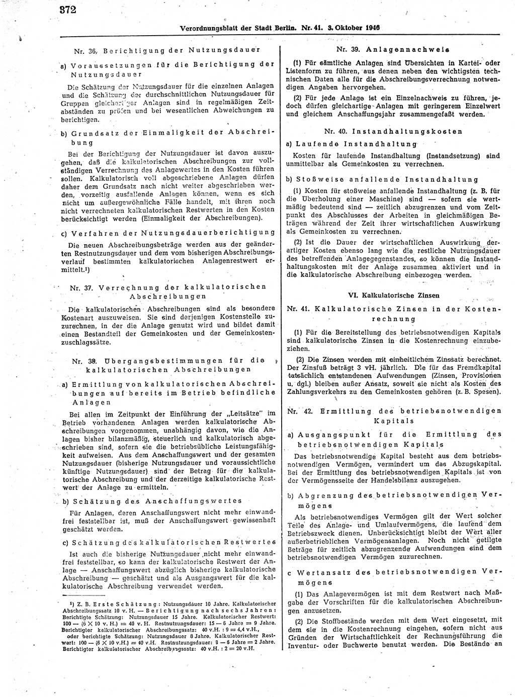 Verordnungsblatt (VOBl.) der Stadt Berlin, für Groß-Berlin 1946, Seite 372 (VOBl. Bln. 1946, S. 372)