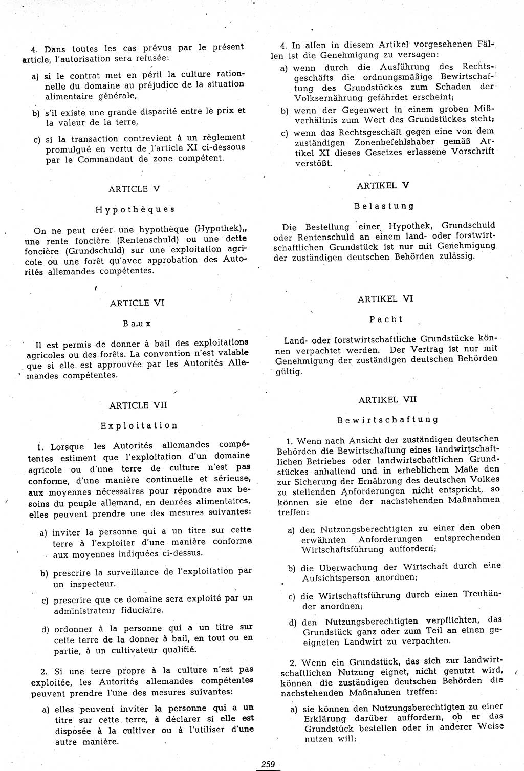 Amtsblatt des Kontrollrats (ABlKR) in Deutschland 1947, Seite 259/2 (ABlKR Dtl. 1947, S. 259/2)
