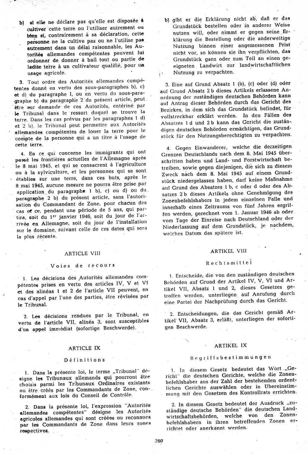 Amtsblatt des Kontrollrats (ABlKR) in Deutschland 1947, Seite 260/2 (ABlKR Dtl. 1947, S. 260/2)