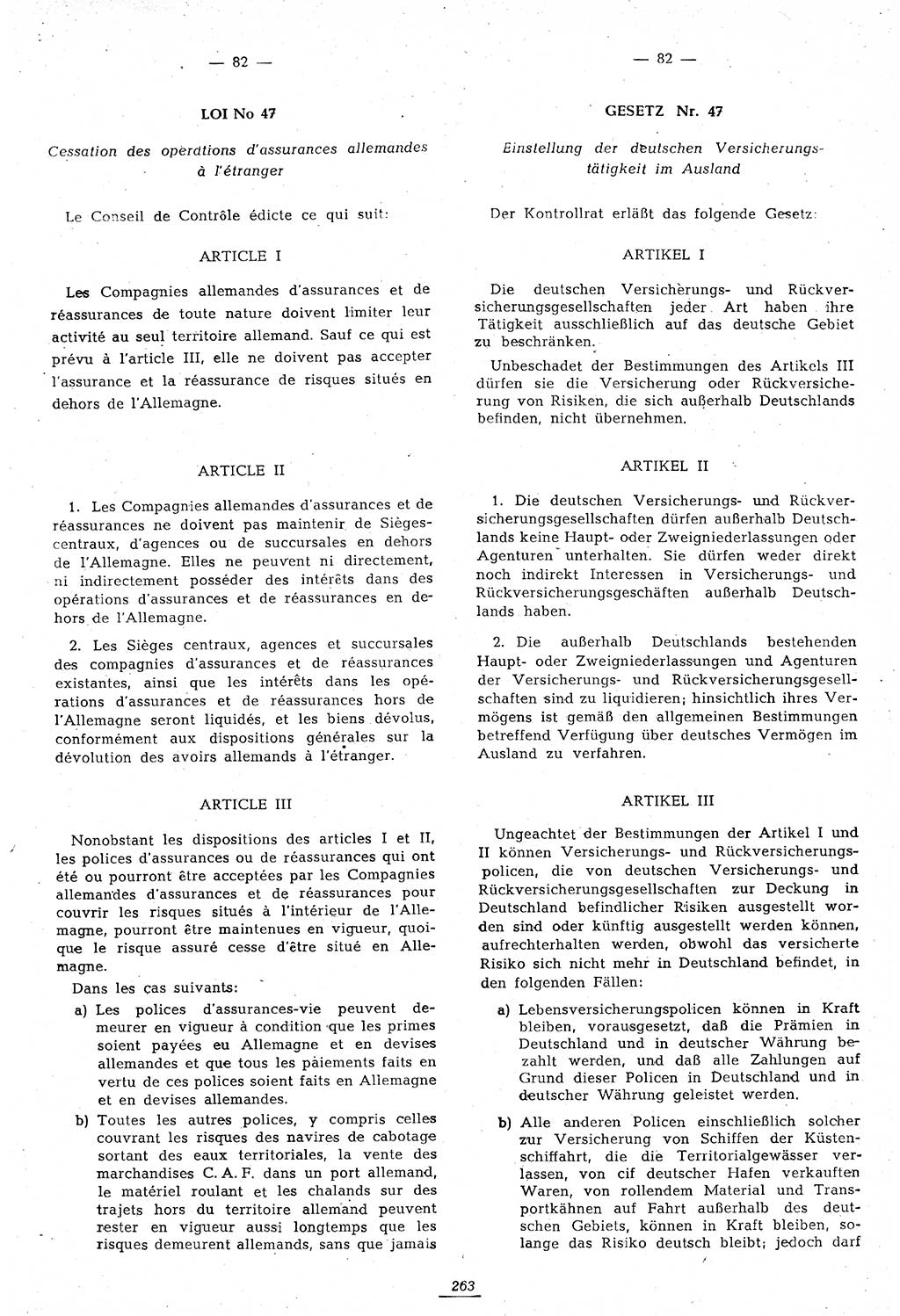 Amtsblatt des Kontrollrats (ABlKR) in Deutschland 1947, Seite 263/2 (ABlKR Dtl. 1947, S. 263/2)