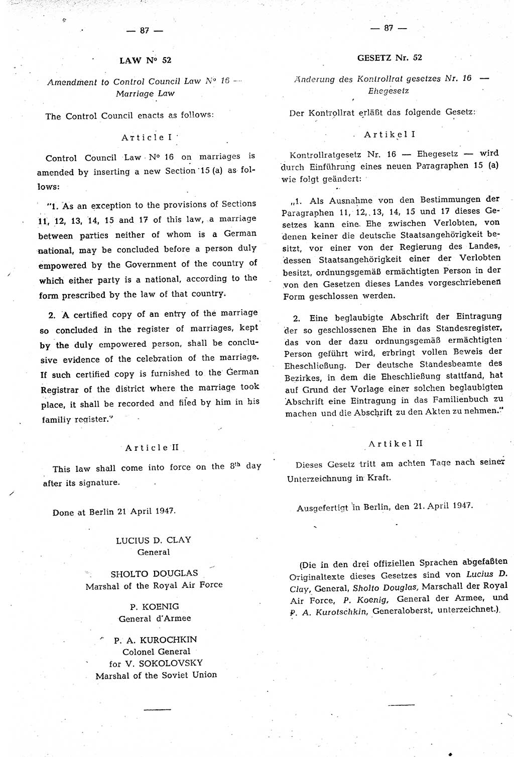 Amtsblatt des Kontrollrats (ABlKR) in Deutschland 1947, Seite 273/2 (ABlKR Dtl. 1947, S. 273/2)