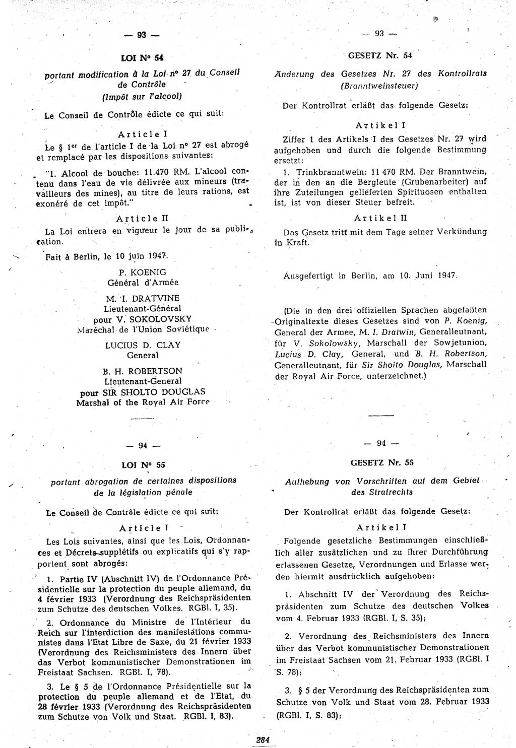Amtsblatt des Kontrollrats (ABlKR) in Deutschland 1947, Seite 284/2 (ABlKR Dtl. 1947, S. 284/2)