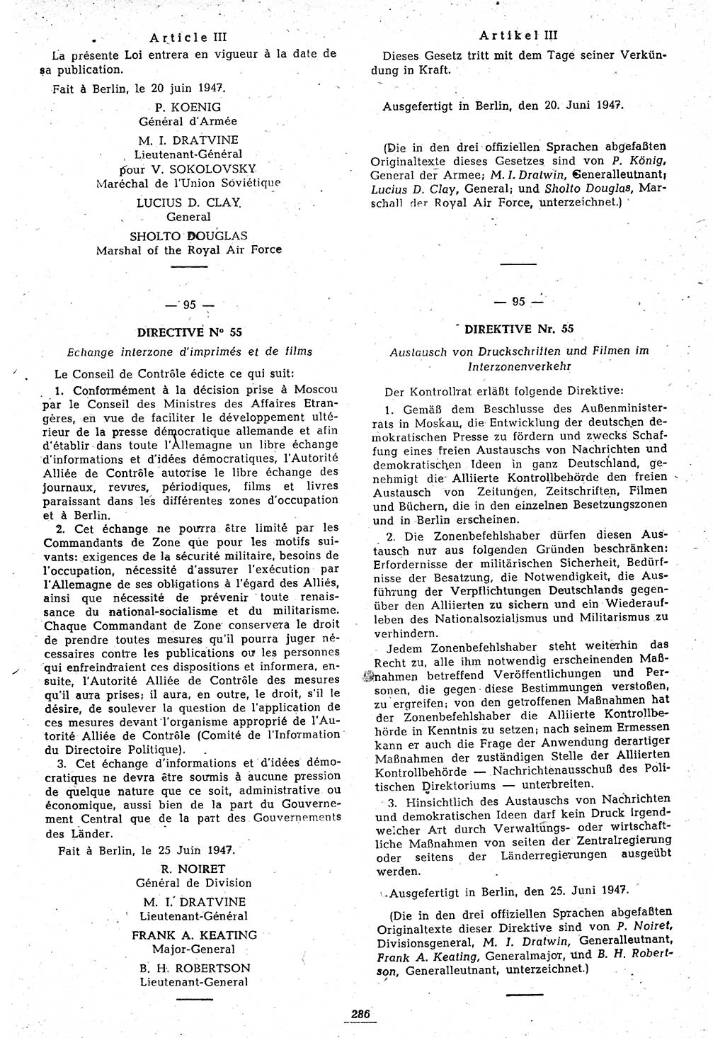 Amtsblatt des Kontrollrats (ABlKR) in Deutschland 1947, Seite 286/2 (ABlKR Dtl. 1947, S. 286/2)