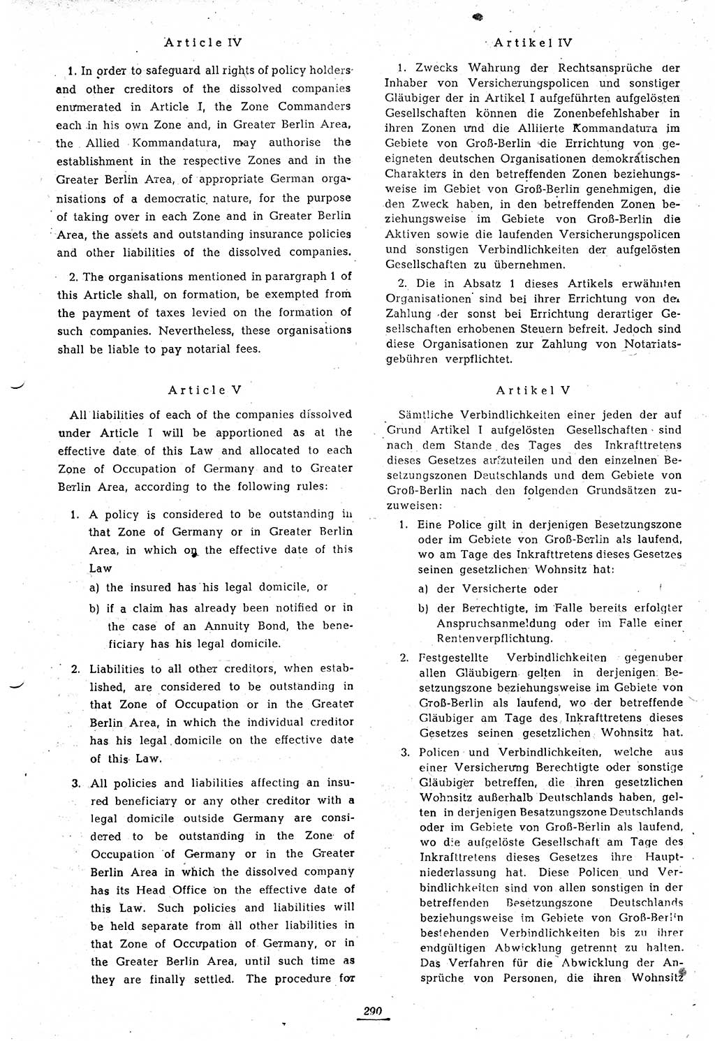 Amtsblatt des Kontrollrats (ABlKR) in Deutschland 1947, Seite 290/2 (ABlKR Dtl. 1947, S. 290/2)