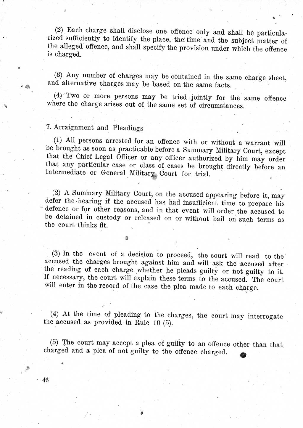 Das Recht der Besatzungsmacht (Deutschland), Proklamationen, Deklerationen, Verordnungen, Gesetze und Bekanntmachungen 1947, Seite 46 (R. Bes. Dtl. 1947, S. 46)