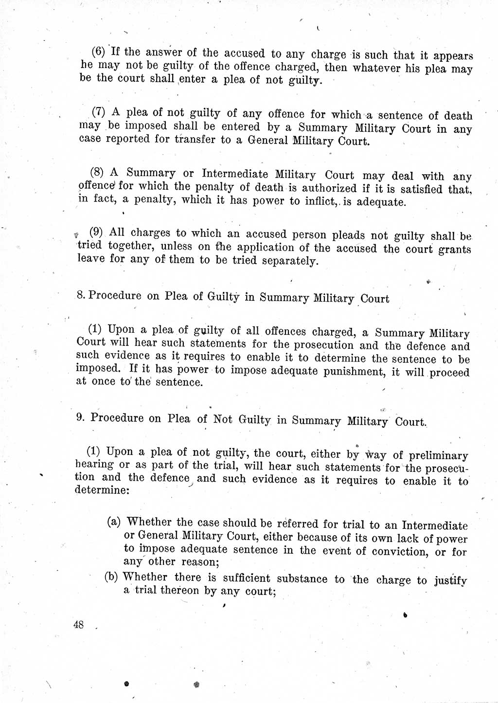 Das Recht der Besatzungsmacht (Deutschland), Proklamationen, Deklerationen, Verordnungen, Gesetze und Bekanntmachungen 1947, Seite 48 (R. Bes. Dtl. 1947, S. 48)