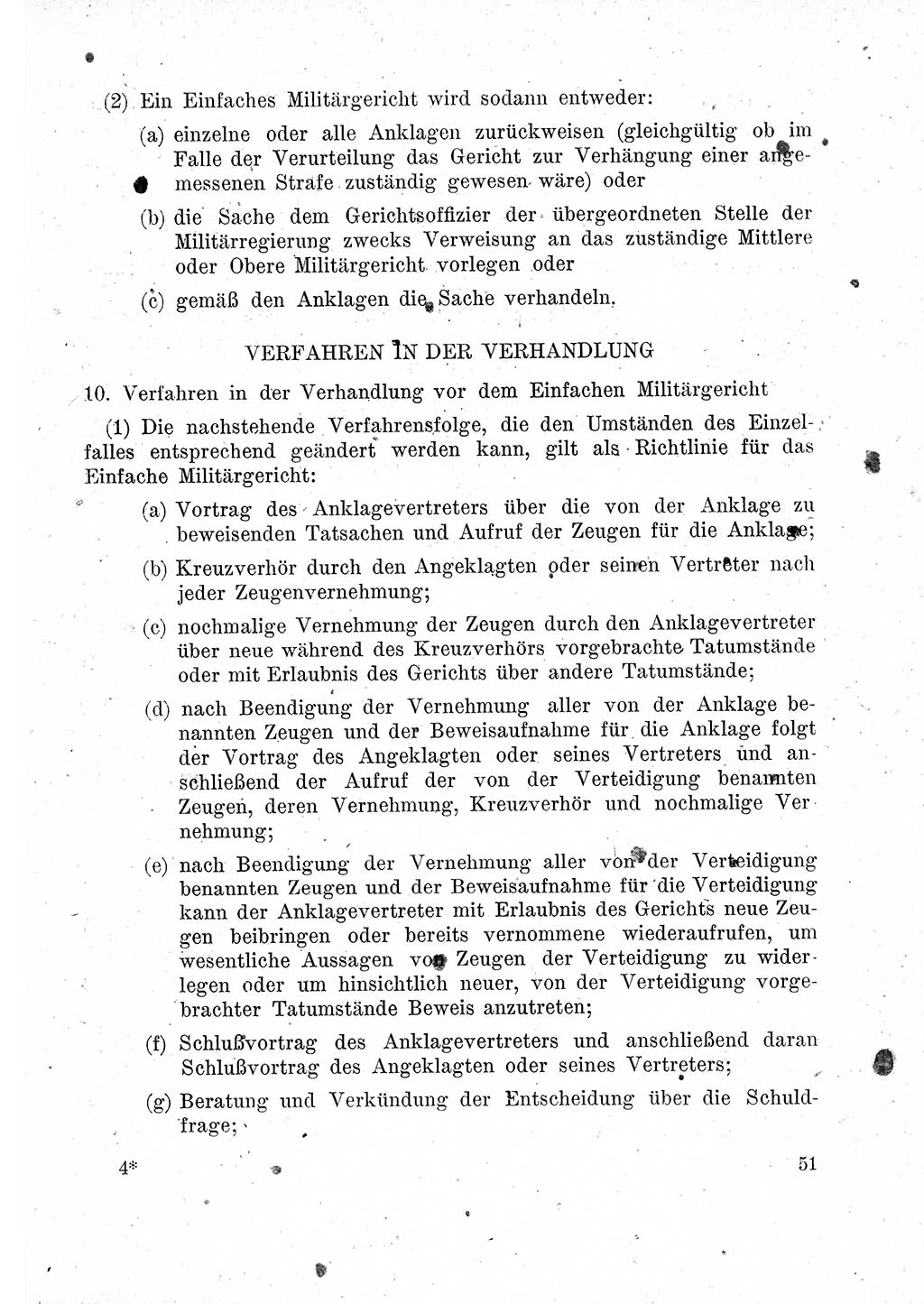 Das Recht der Besatzungsmacht (Deutschland), Proklamationen, Deklerationen, Verordnungen, Gesetze und Bekanntmachungen 1947, Seite 51 (R. Bes. Dtl. 1947, S. 51)