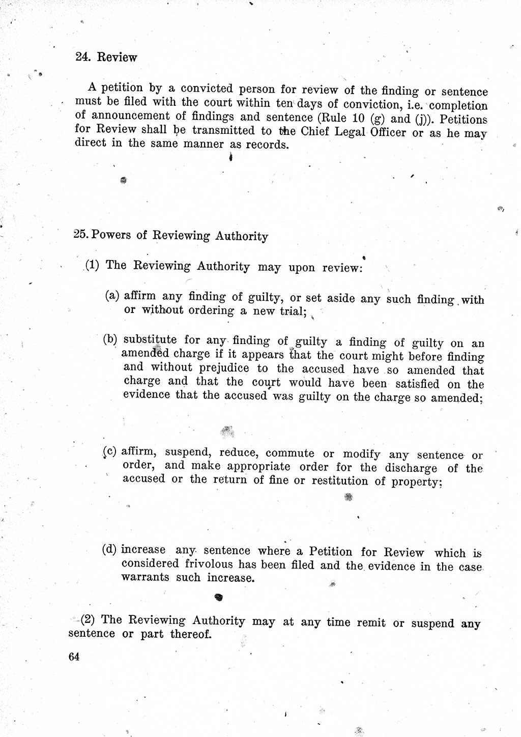 Das Recht der Besatzungsmacht (Deutschland), Proklamationen, Deklerationen, Verordnungen, Gesetze und Bekanntmachungen 1947, Seite 64 (R. Bes. Dtl. 1947, S. 64)
