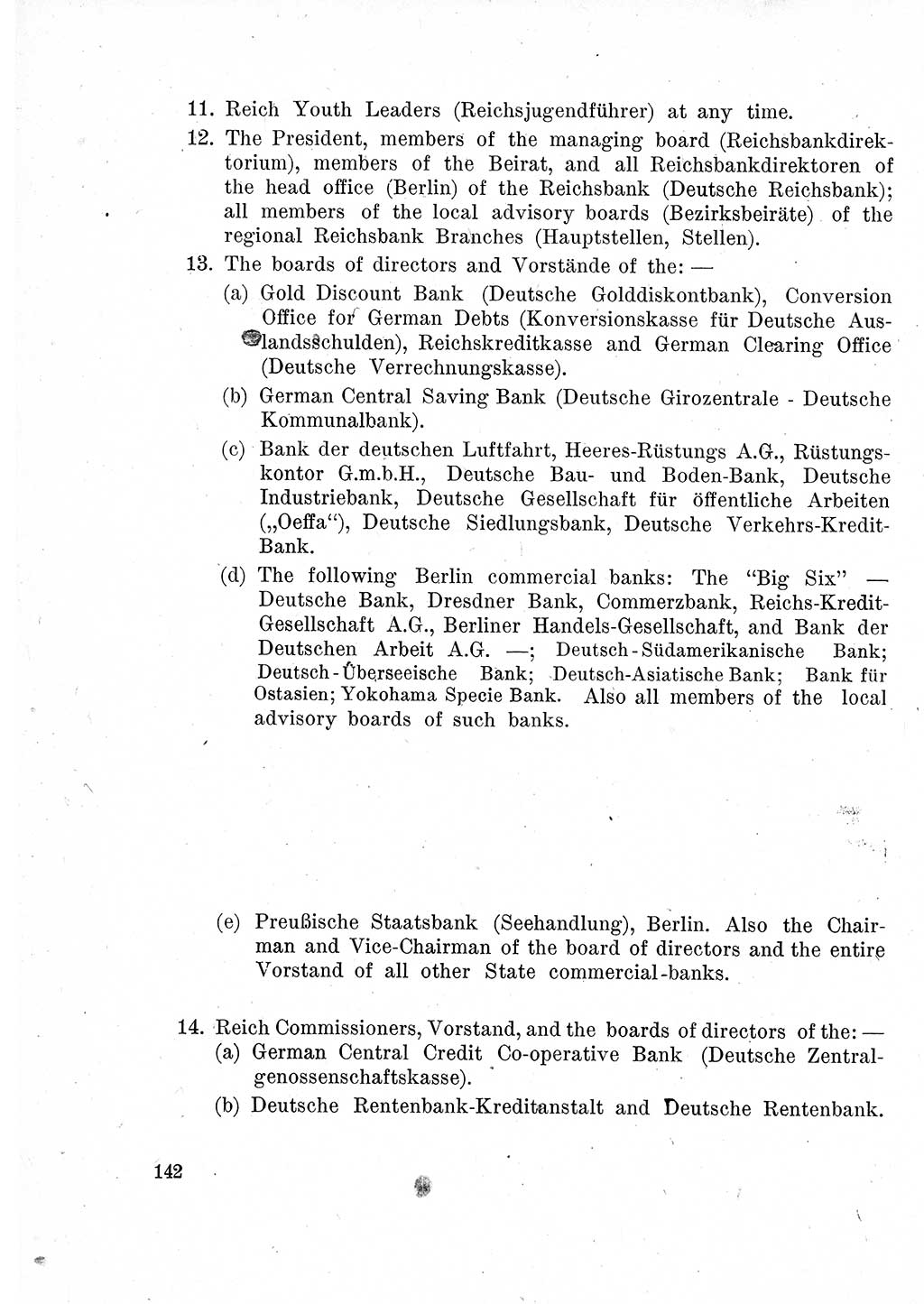 Das Recht der Besatzungsmacht (Deutschland), Proklamationen, Deklerationen, Verordnungen, Gesetze und Bekanntmachungen 1947, Seite 142 (R. Bes. Dtl. 1947, S. 142)
