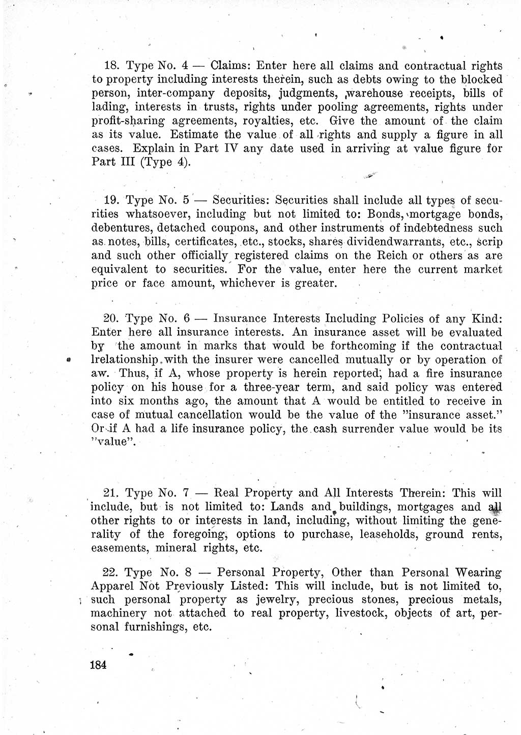 Das Recht der Besatzungsmacht (Deutschland), Proklamationen, Deklerationen, Verordnungen, Gesetze und Bekanntmachungen 1947, Seite 184 (R. Bes. Dtl. 1947, S. 184)