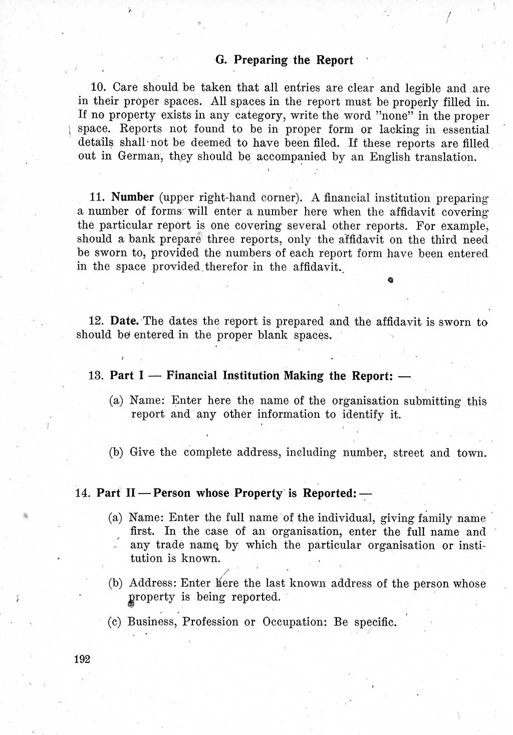 Das Recht der Besatzungsmacht (Deutschland), Proklamationen, Deklerationen, Verordnungen, Gesetze und Bekanntmachungen 1947, Seite 192 (R. Bes. Dtl. 1947, S. 192)