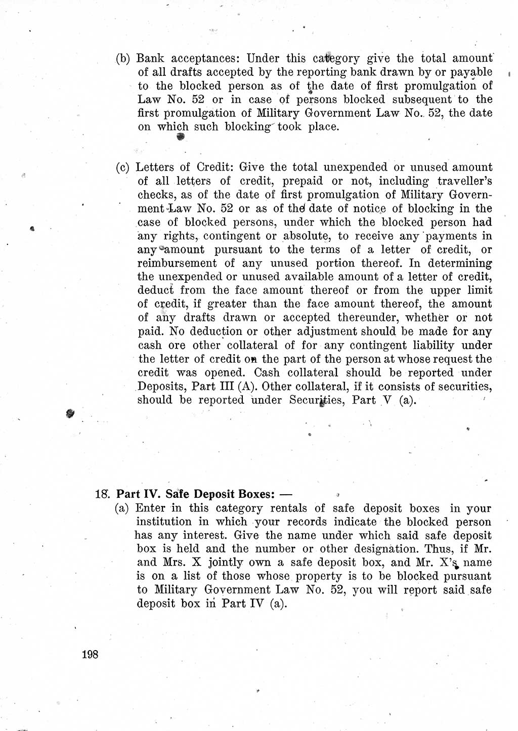 Das Recht der Besatzungsmacht (Deutschland), Proklamationen, Deklerationen, Verordnungen, Gesetze und Bekanntmachungen 1947, Seite 198 (R. Bes. Dtl. 1947, S. 198)