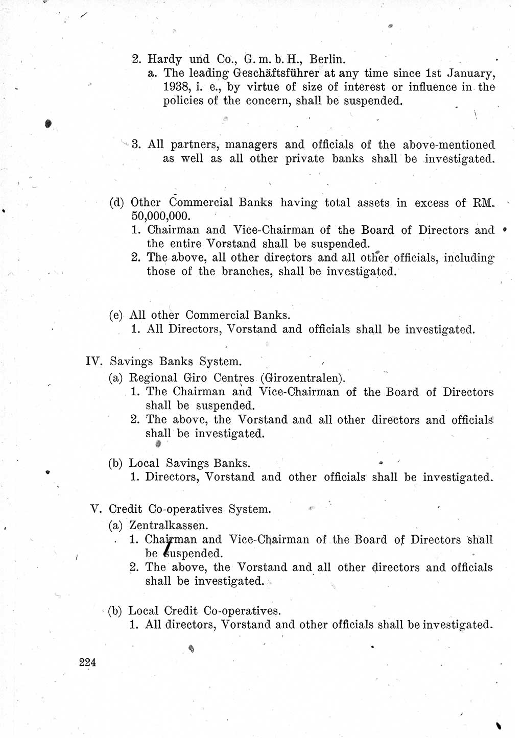 Das Recht der Besatzungsmacht (Deutschland), Proklamationen, Deklerationen, Verordnungen, Gesetze und Bekanntmachungen 1947, Seite 224 (R. Bes. Dtl. 1947, S. 224)