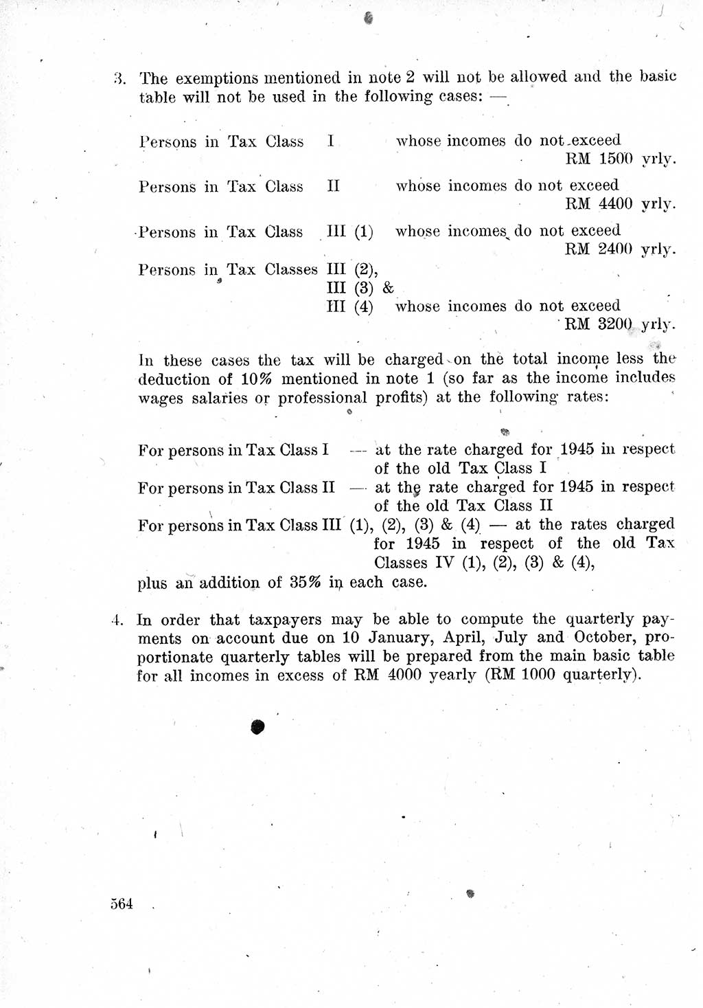 Das Recht der Besatzungsmacht (Deutschland), Proklamationen, Deklerationen, Verordnungen, Gesetze und Bekanntmachungen 1947, Seite 564 (R. Bes. Dtl. 1947, S. 564)