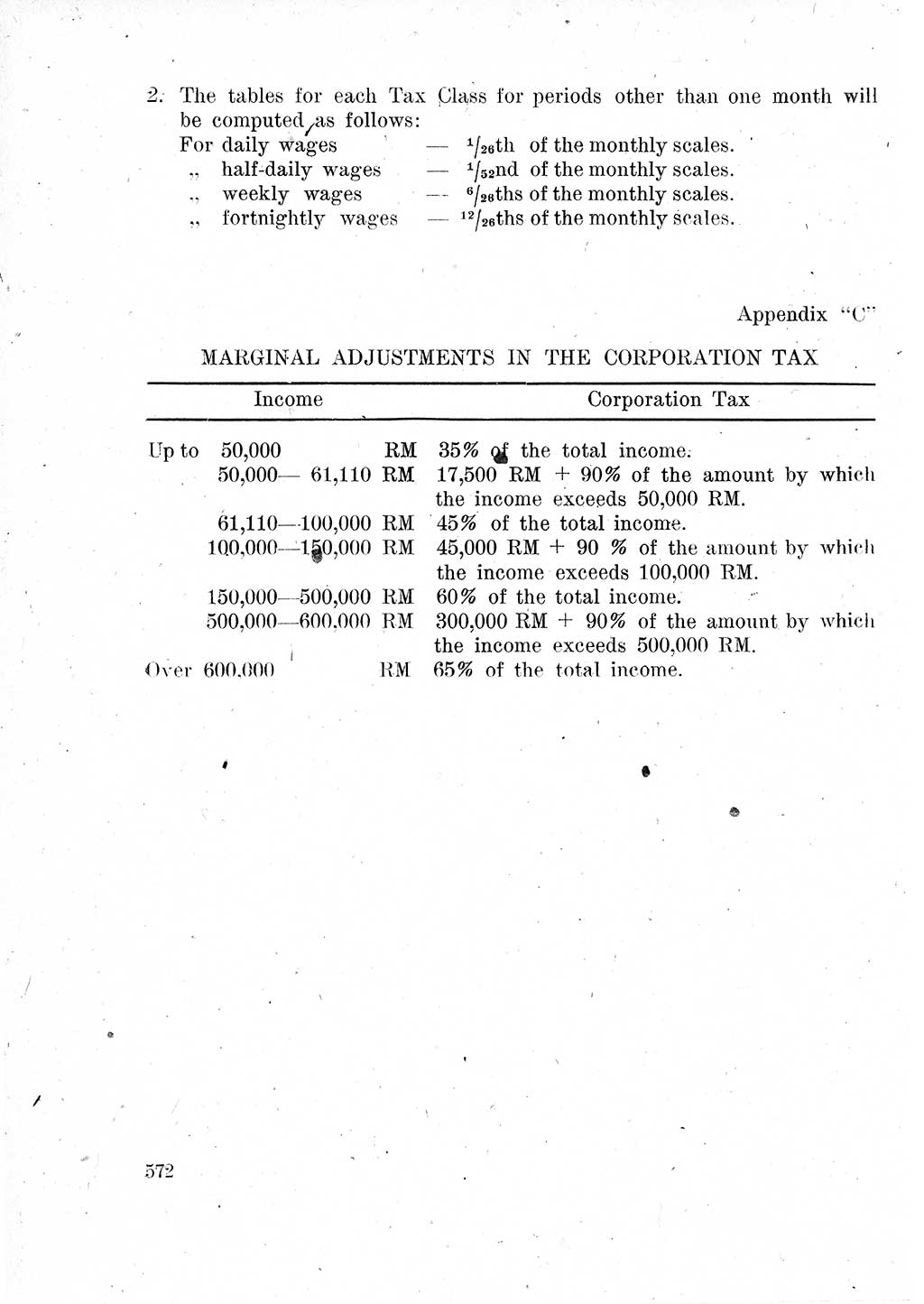 Das Recht der Besatzungsmacht (Deutschland), Proklamationen, Deklerationen, Verordnungen, Gesetze und Bekanntmachungen 1947, Seite 572 (R. Bes. Dtl. 1947, S. 572)