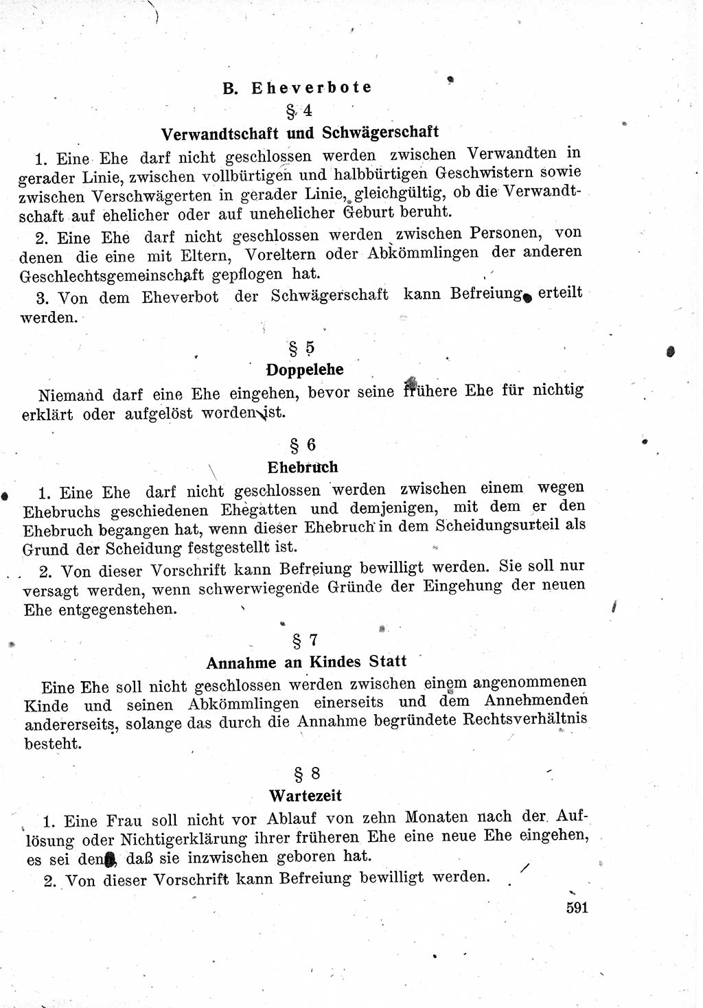 Das Recht der Besatzungsmacht (Deutschland), Proklamationen, Deklerationen, Verordnungen, Gesetze und Bekanntmachungen 1947, Seite 591 (R. Bes. Dtl. 1947, S. 591)