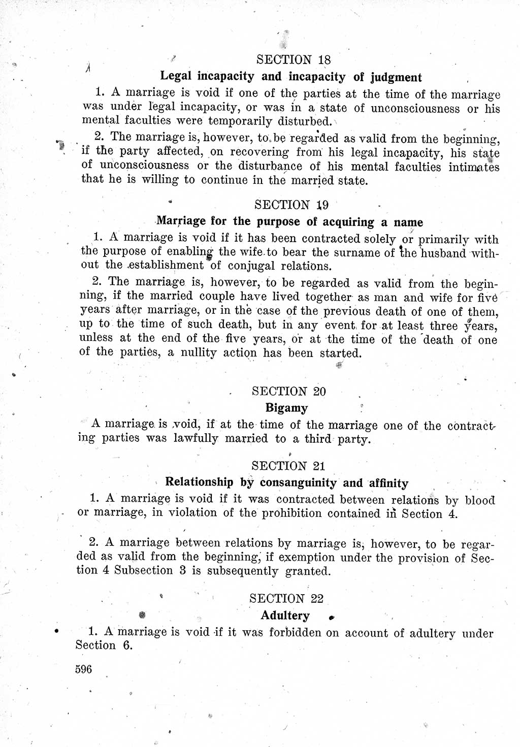 Das Recht der Besatzungsmacht (Deutschland), Proklamationen, Deklerationen, Verordnungen, Gesetze und Bekanntmachungen 1947, Seite 596 (R. Bes. Dtl. 1947, S. 596)