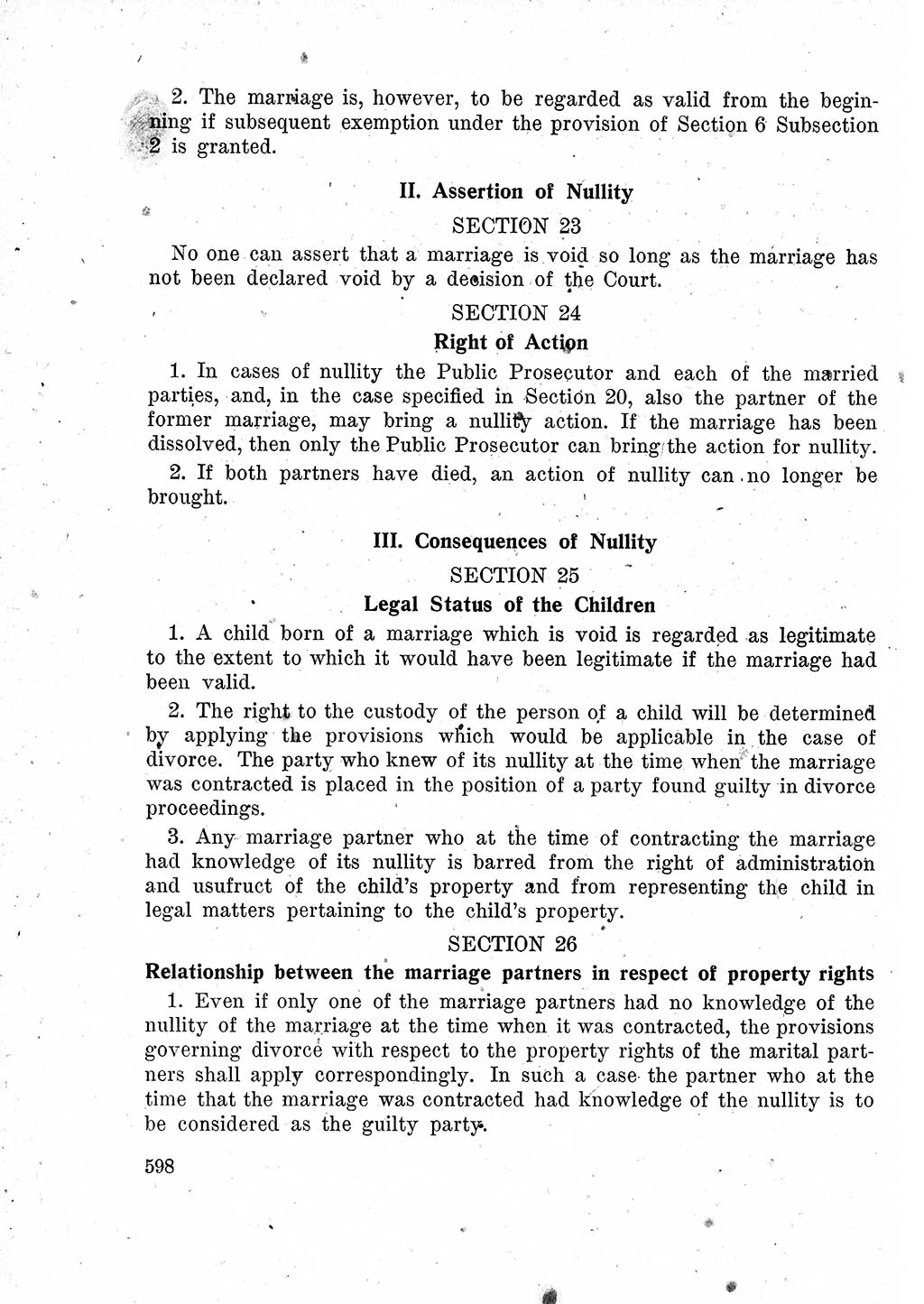 Das Recht der Besatzungsmacht (Deutschland), Proklamationen, Deklerationen, Verordnungen, Gesetze und Bekanntmachungen 1947, Seite 598 (R. Bes. Dtl. 1947, S. 598)