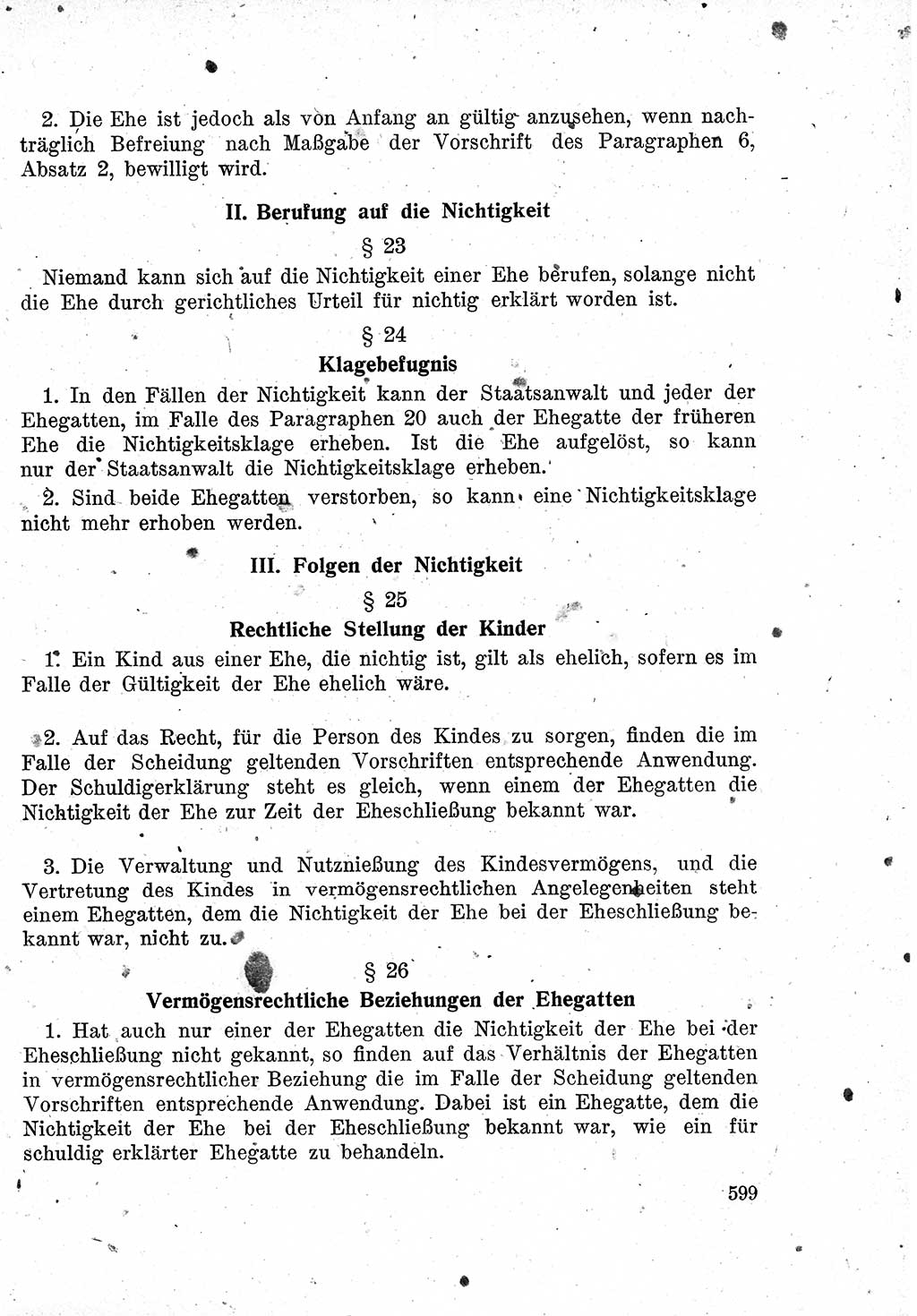 Das Recht der Besatzungsmacht (Deutschland), Proklamationen, Deklerationen, Verordnungen, Gesetze und Bekanntmachungen 1947, Seite 599 (R. Bes. Dtl. 1947, S. 599)