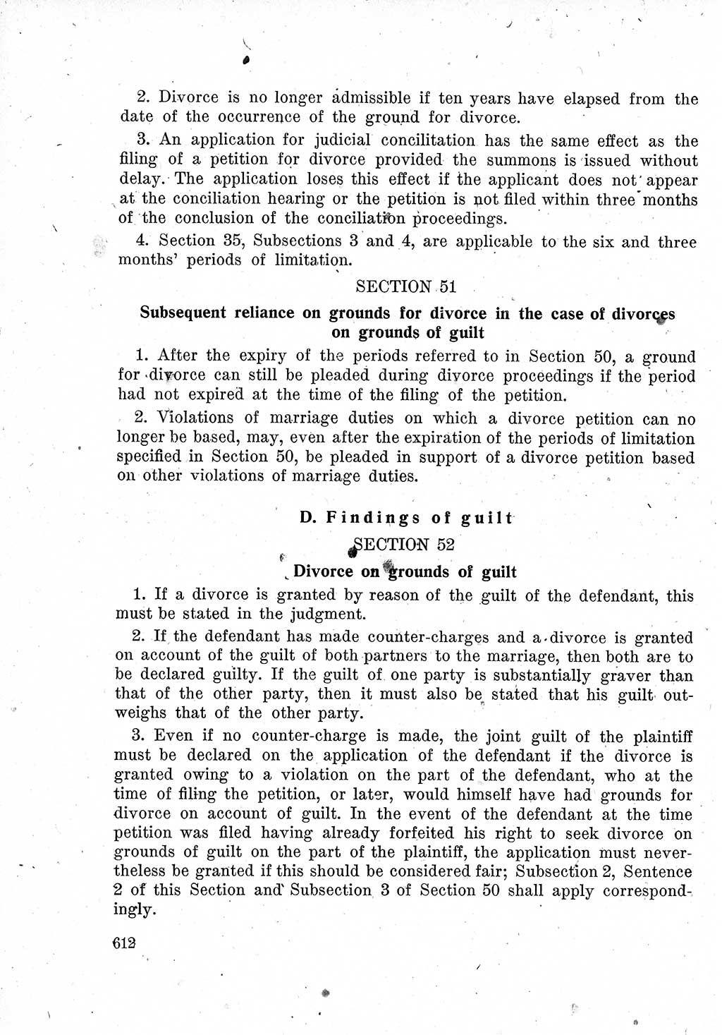 Das Recht der Besatzungsmacht (Deutschland), Proklamationen, Deklerationen, Verordnungen, Gesetze und Bekanntmachungen 1947, Seite 612 (R. Bes. Dtl. 1947, S. 612)