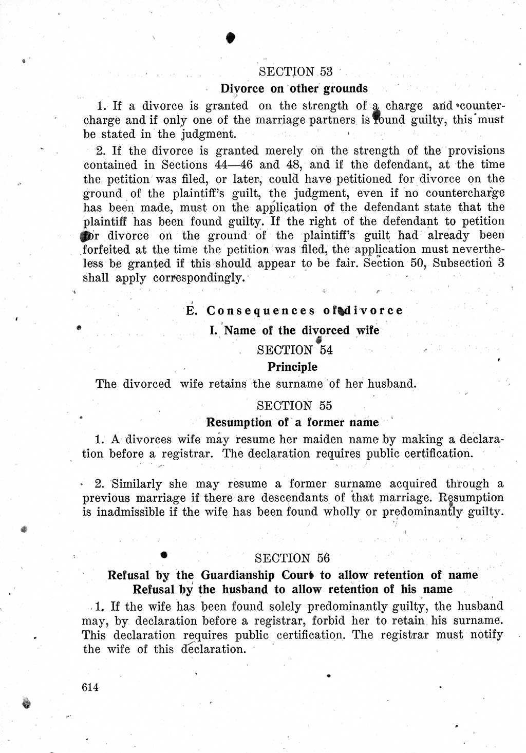 Das Recht der Besatzungsmacht (Deutschland), Proklamationen, Deklerationen, Verordnungen, Gesetze und Bekanntmachungen 1947, Seite 614 (R. Bes. Dtl. 1947, S. 614)
