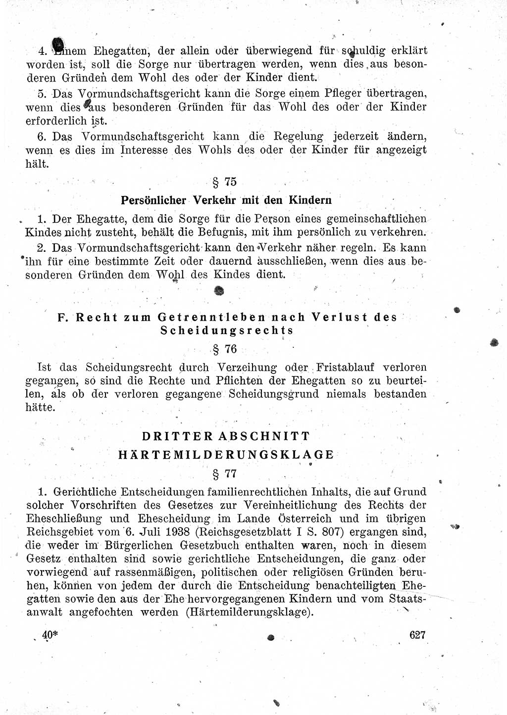 Das Recht der Besatzungsmacht (Deutschland), Proklamationen, Deklerationen, Verordnungen, Gesetze und Bekanntmachungen 1947, Seite 627 (R. Bes. Dtl. 1947, S. 627)