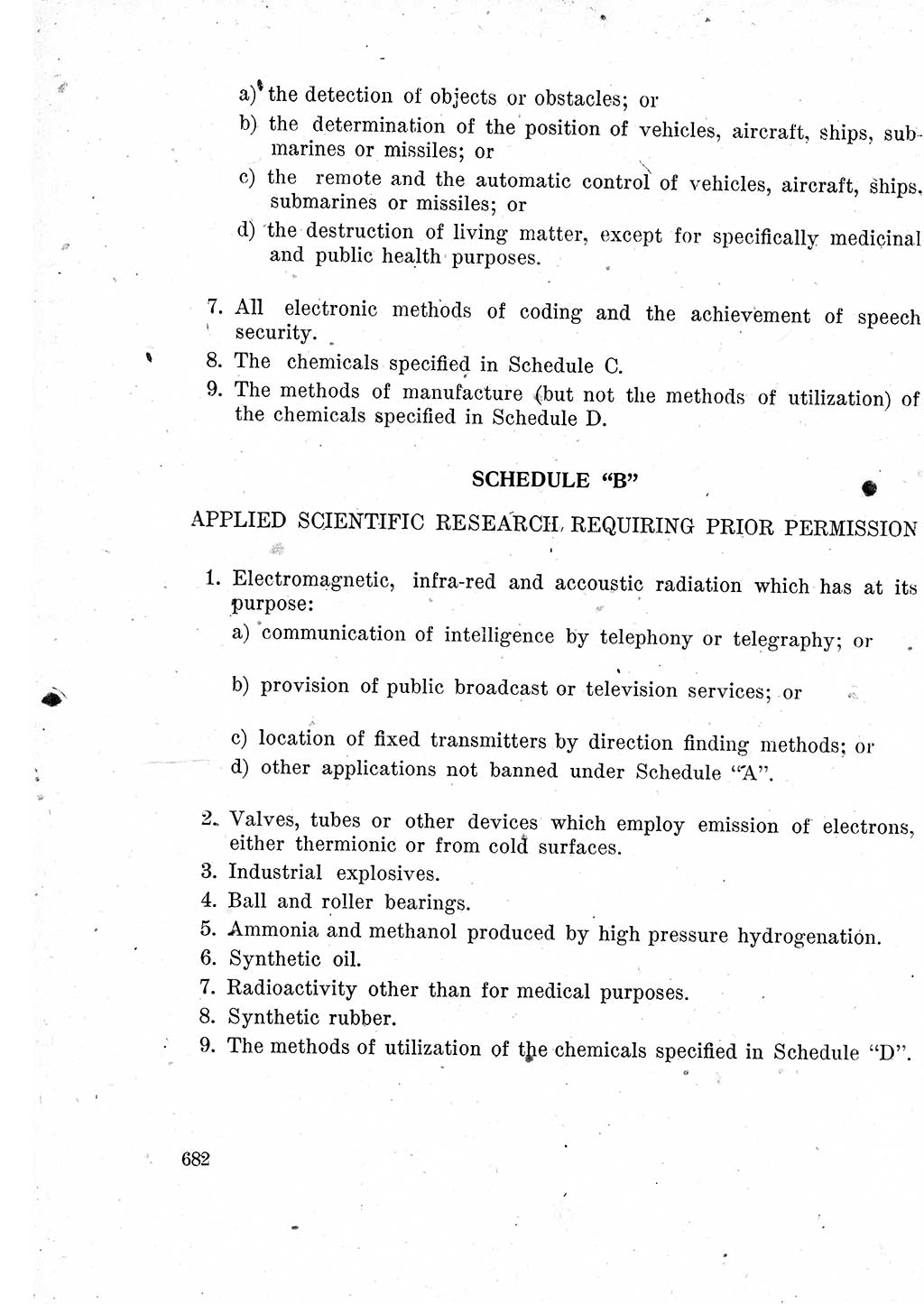 Das Recht der Besatzungsmacht (Deutschland), Proklamationen, Deklerationen, Verordnungen, Gesetze und Bekanntmachungen 1947, Seite 682 (R. Bes. Dtl. 1947, S. 682)