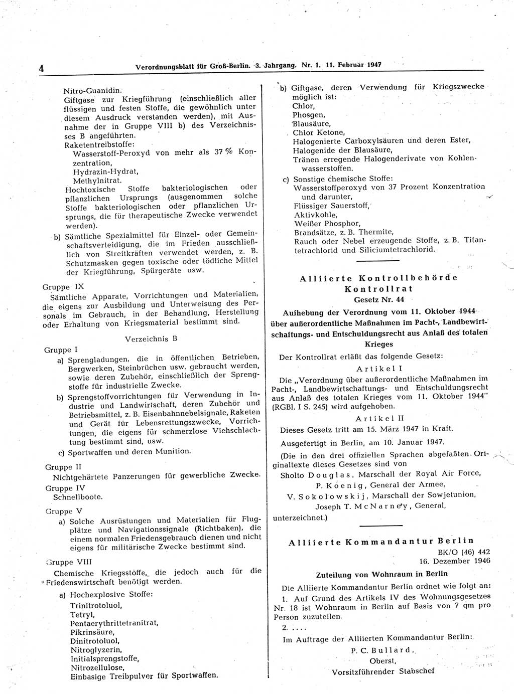 Verordnungsblatt (VOBl.) für Groß-Berlin 1947, Seite 4 (VOBl. Bln. 1947, S. 4)