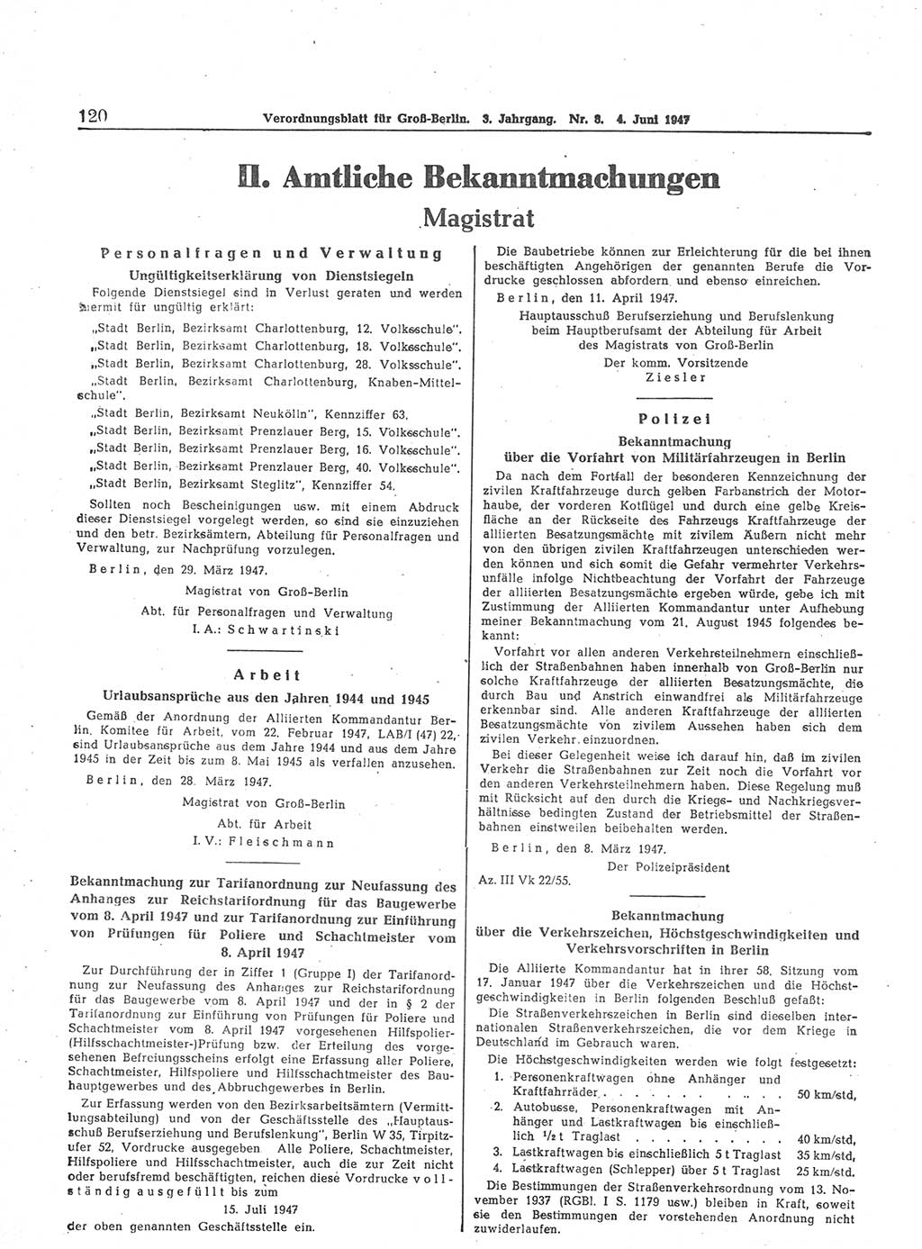 Verordnungsblatt (VOBl.) für Groß-Berlin 1947, Seite 120 (VOBl. Bln. 1947, S. 120)