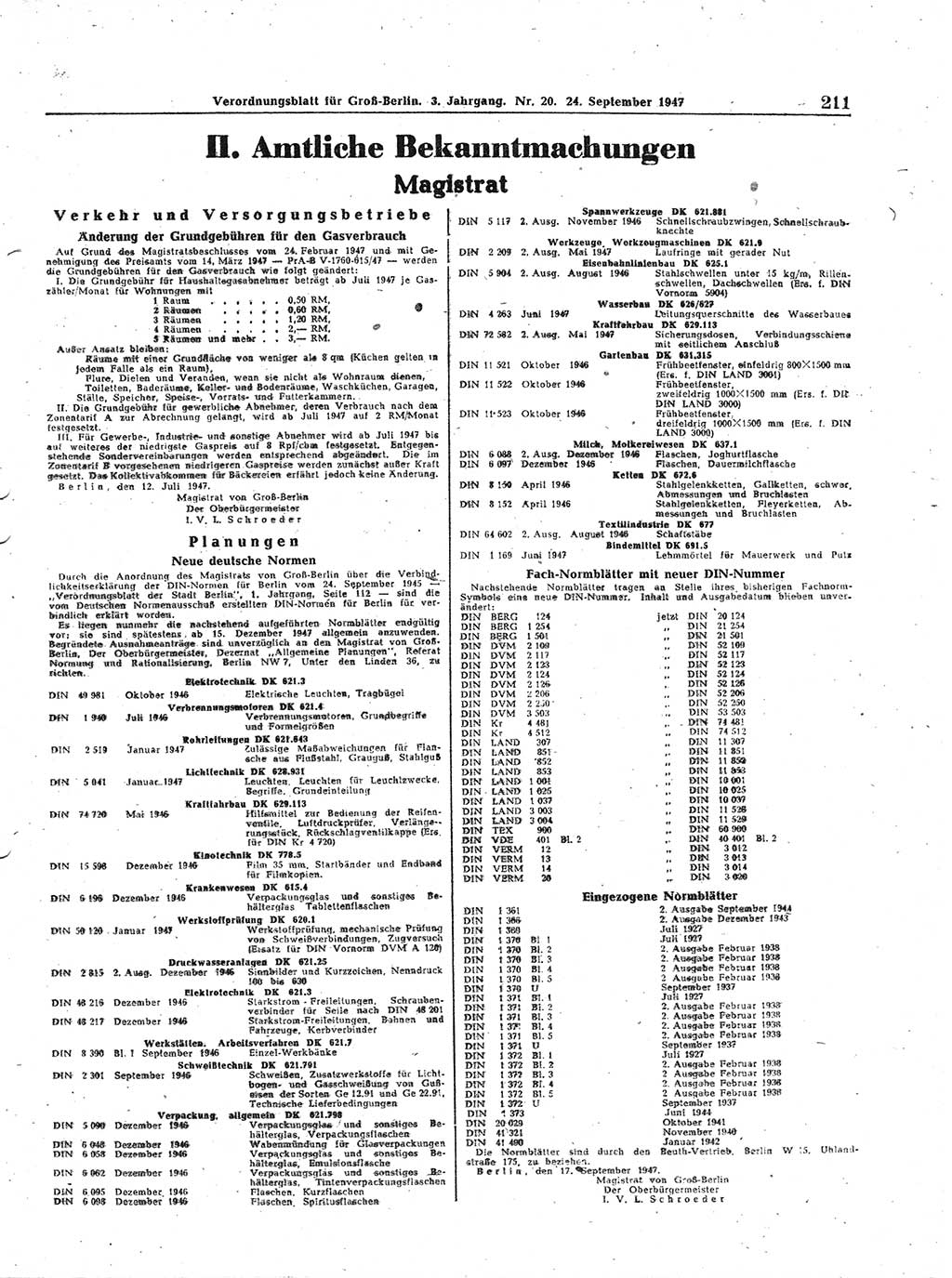 Verordnungsblatt (VOBl.) für Groß-Berlin 1947, Seite 211 (VOBl. Bln. 1947, S. 211)