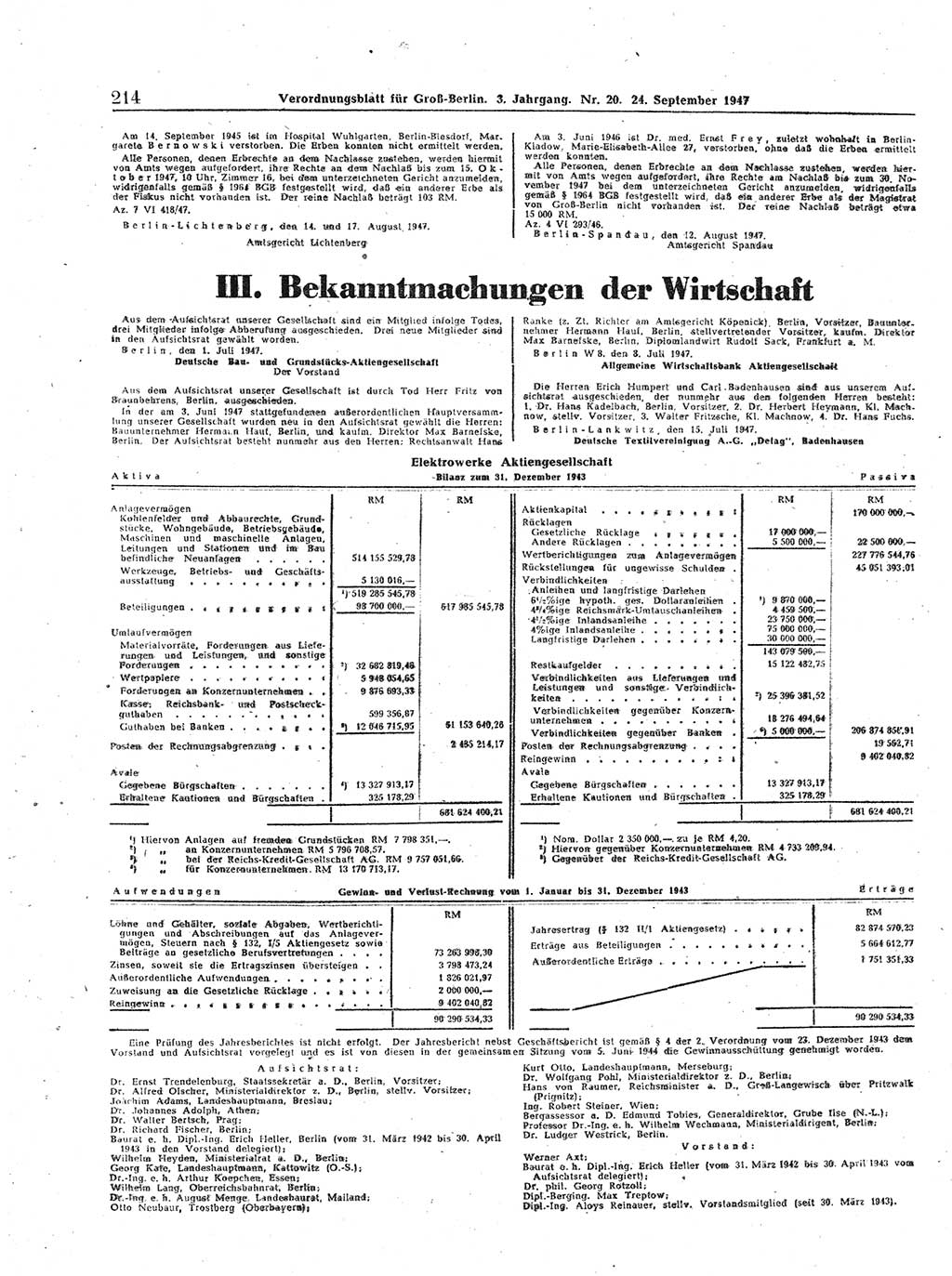 Verordnungsblatt (VOBl.) für Groß-Berlin 1947, Seite 214 (VOBl. Bln. 1947, S. 214)
