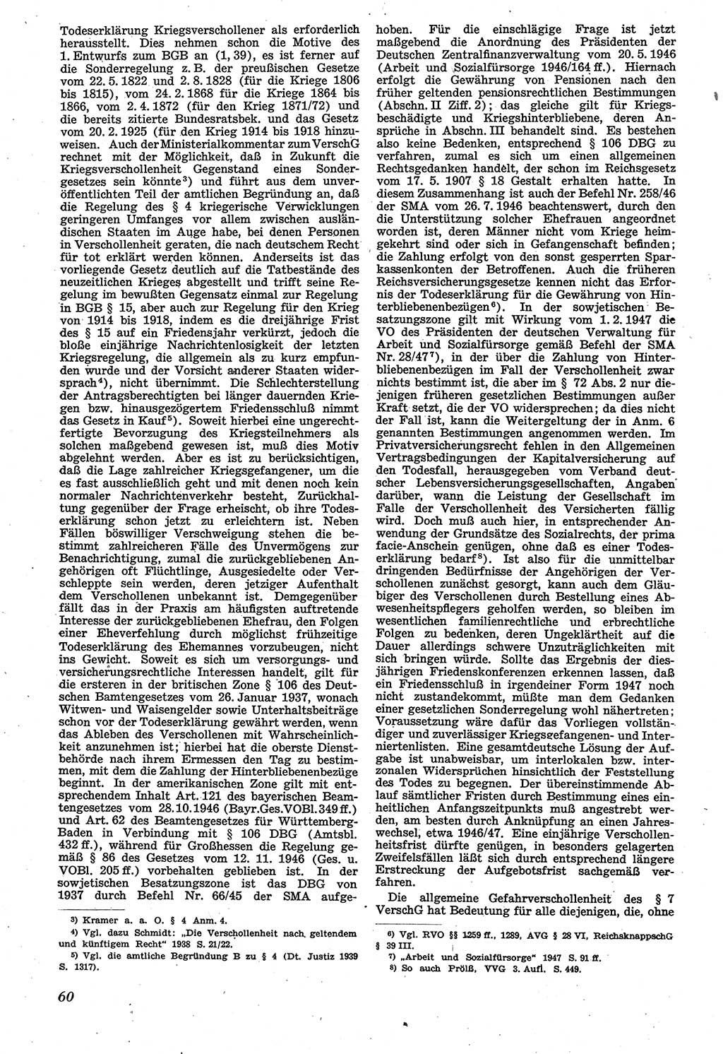 Neue Justiz (NJ), Zeitschrift für Recht und Rechtswissenschaft [Sowjetische Besatzungszone (SBZ) Deutschland], 1. Jahrgang 1947, Seite 60 (NJ SBZ Dtl. 1947, S. 60)