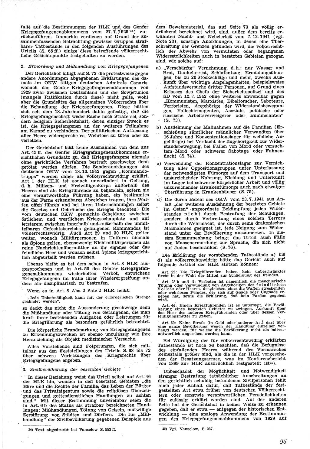 Neue Justiz (NJ), Zeitschrift für Recht und Rechtswissenschaft [Sowjetische Besatzungszone (SBZ) Deutschland], 1. Jahrgang 1947, Seite 95 (NJ SBZ Dtl. 1947, S. 95)