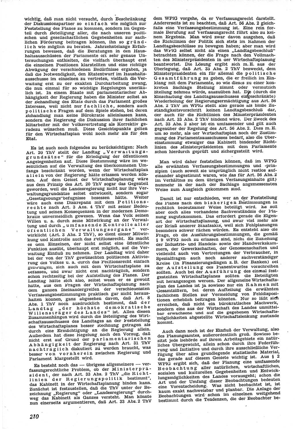 Neue Justiz (NJ), Zeitschrift für Recht und Rechtswissenschaft [Sowjetische Besatzungszone (SBZ) Deutschland], 1. Jahrgang 1947, Seite 210 (NJ SBZ Dtl. 1947, S. 210)
