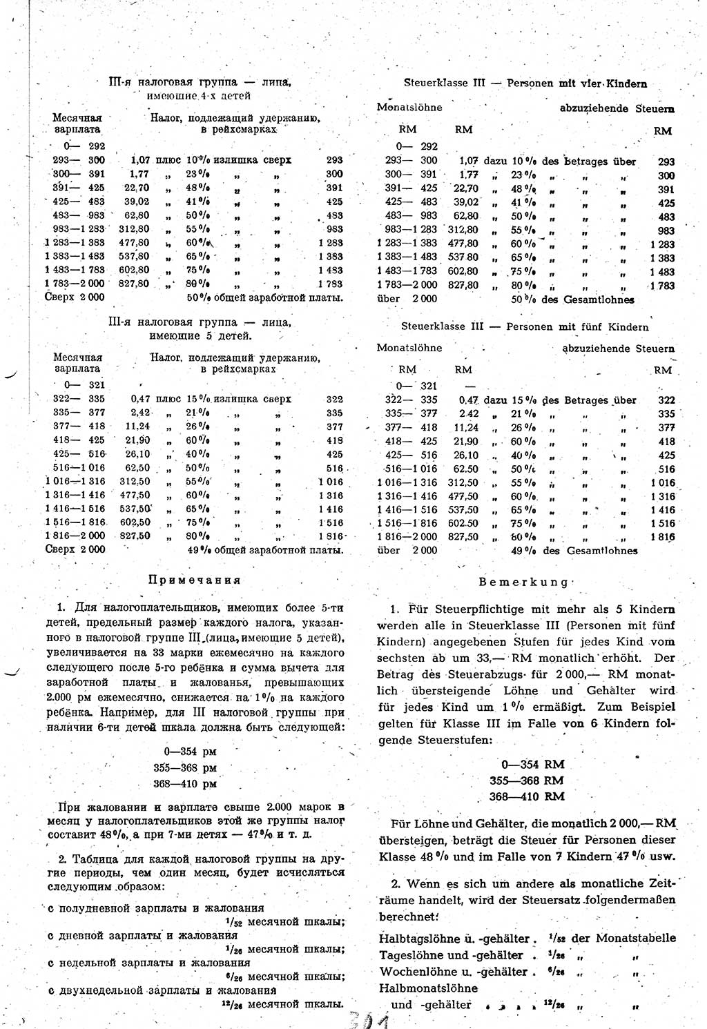 Amtsblatt des Kontrollrats (ABlKR) in Deutschland 1948, Seite 301/2 (ABlKR Dtl. 1948, S. 301/2)