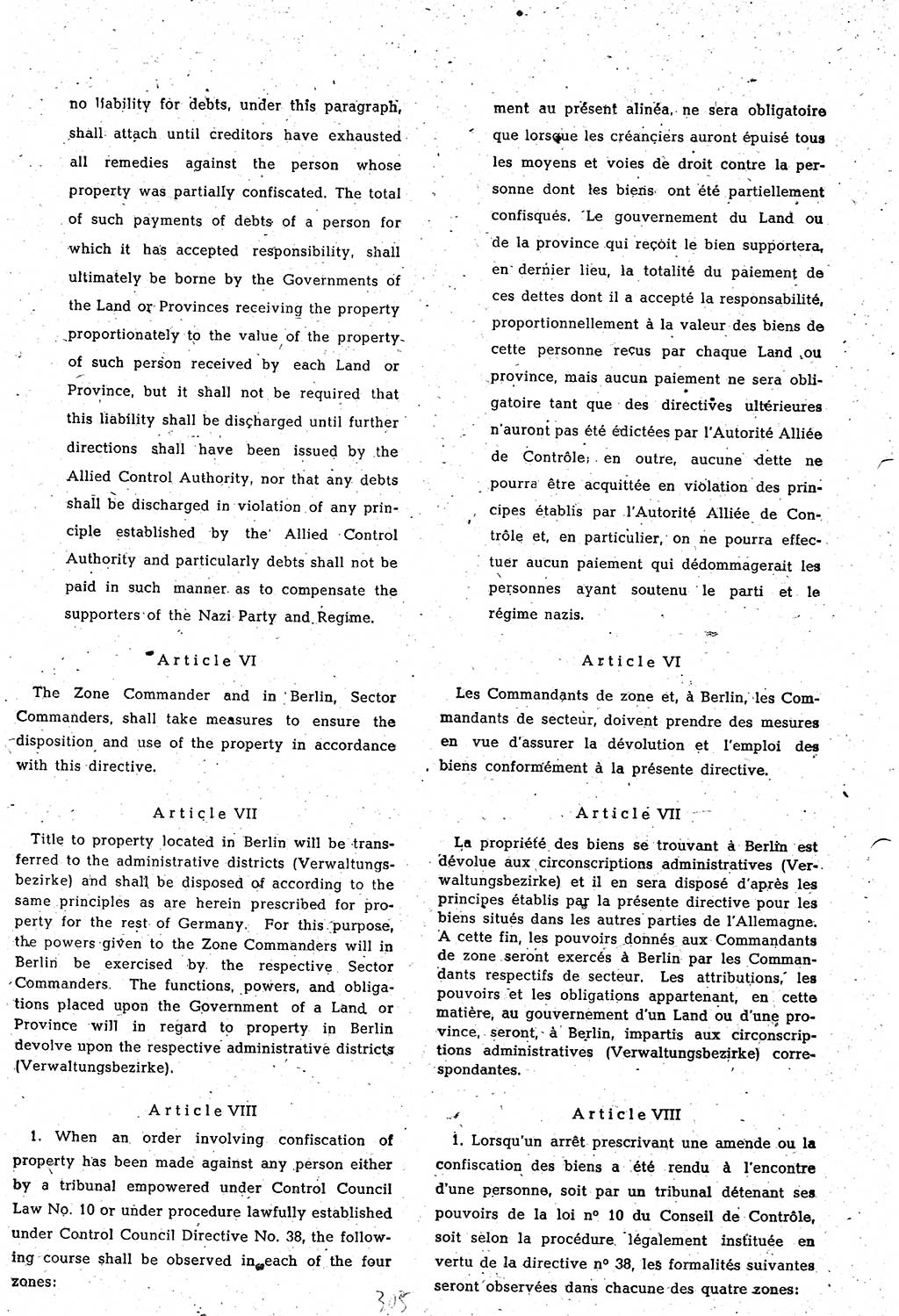 Amtsblatt des Kontrollrats (ABlKR) in Deutschland 1948, Seite 305/1 (ABlKR Dtl. 1948, S. 305/1)